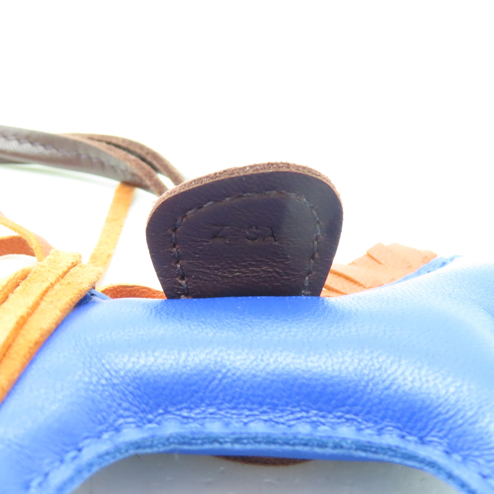 HERMES Veau Swift Leather Rodeo PM Charm Blue