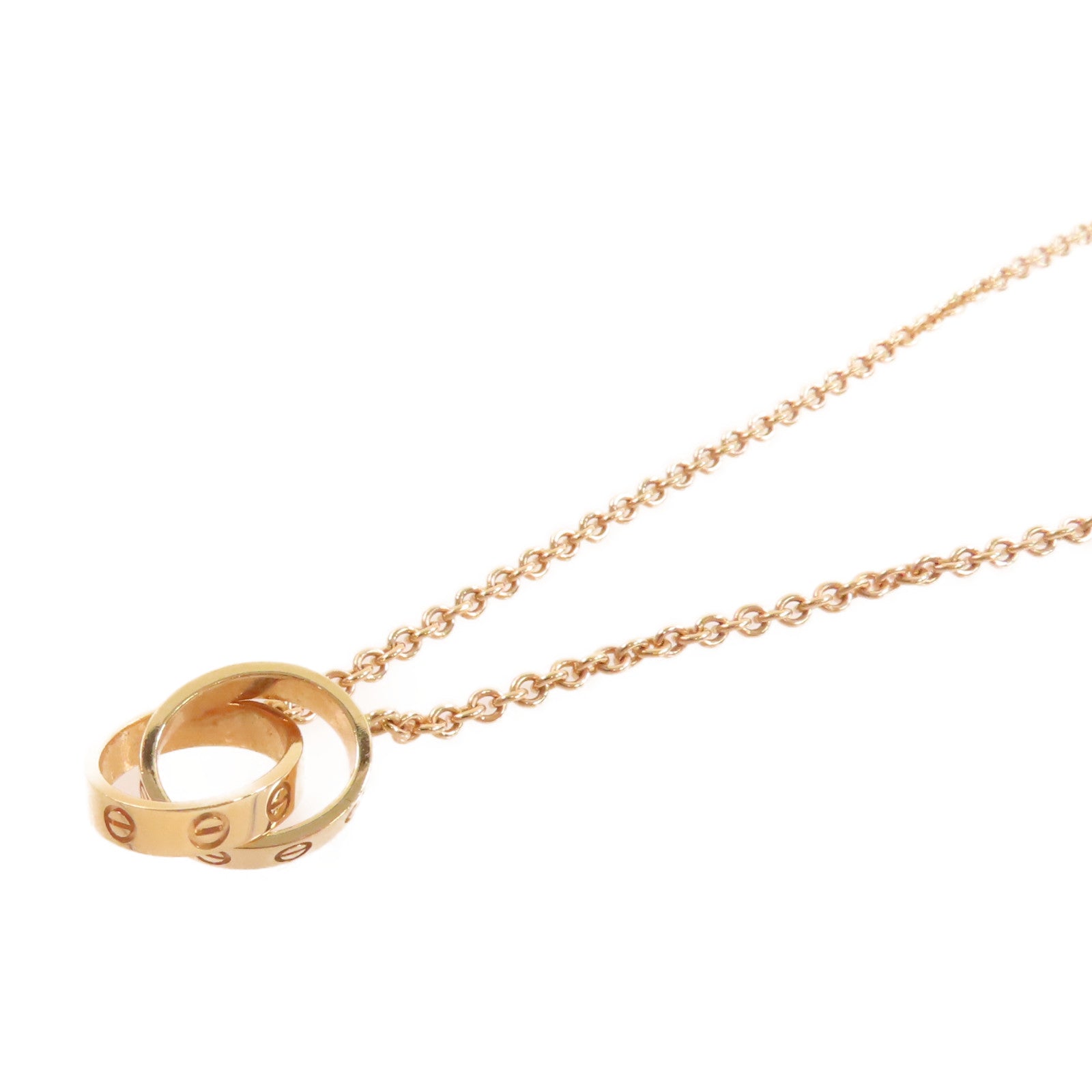 CARTIER 18K玫瑰金Love Necklace項鏈