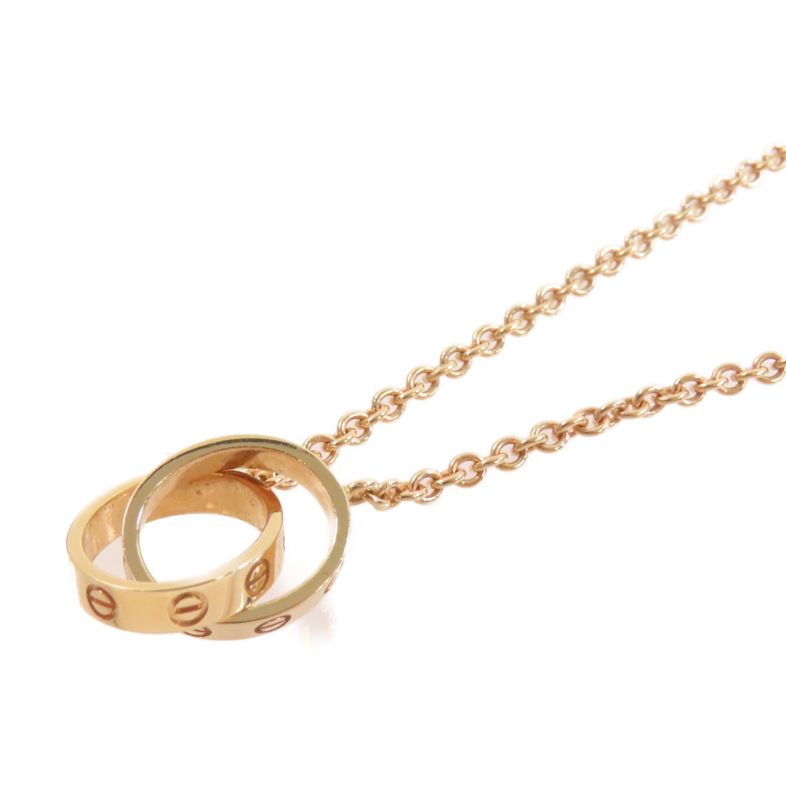 CARTIER 18K玫瑰金Love Necklace項鏈