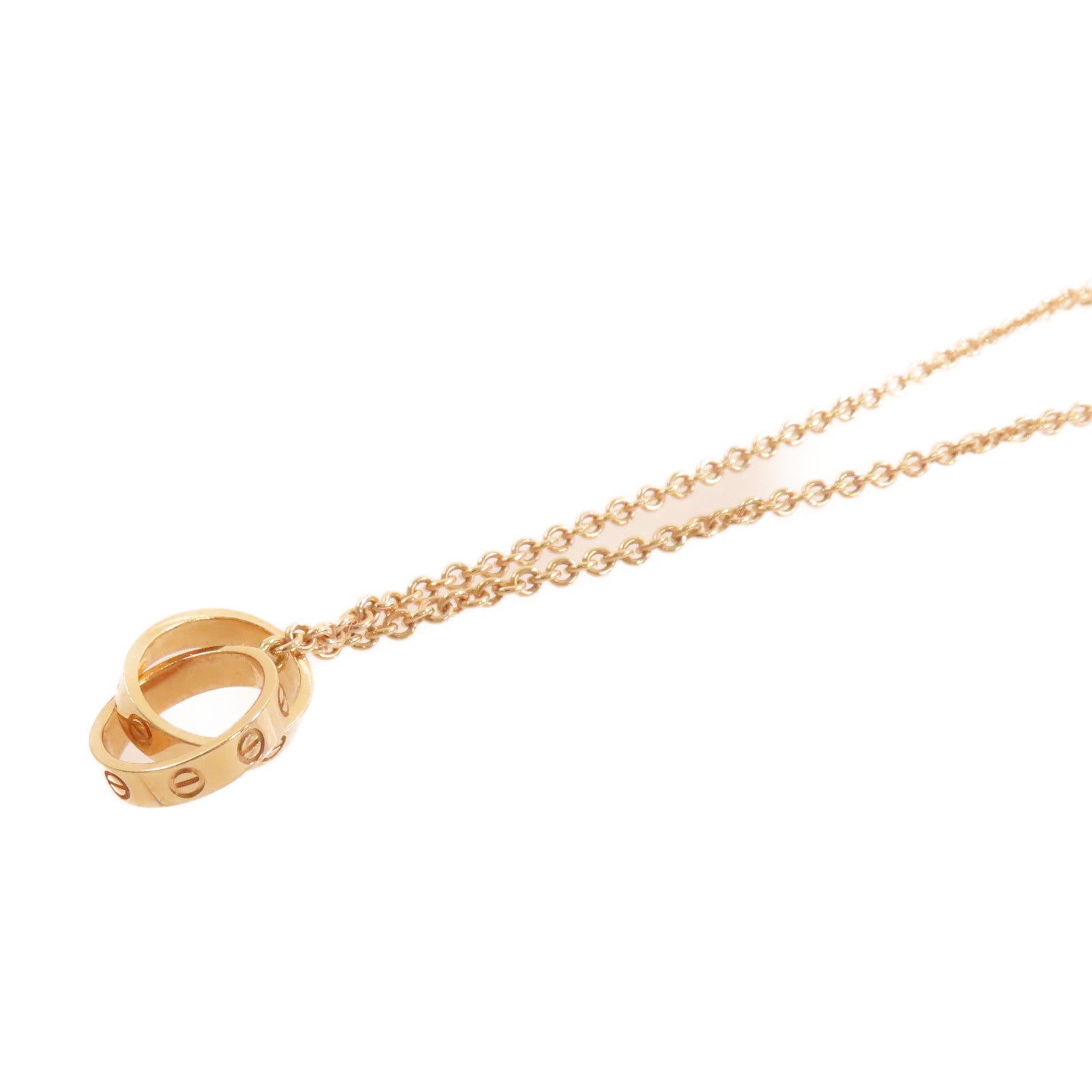 CARTIER 18K玫瑰金Love Necklace項鏈