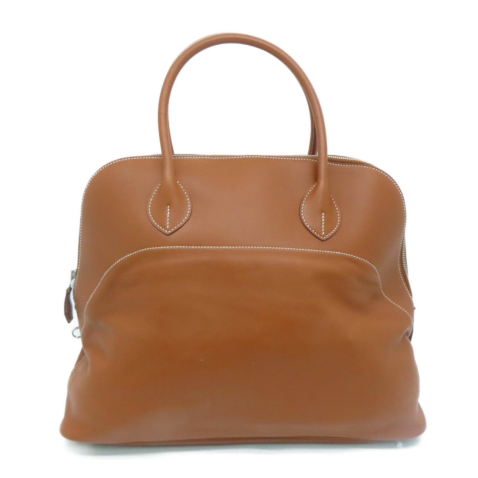 HERMES Swift皮革Bolide Relax银扣手挽袋啡色