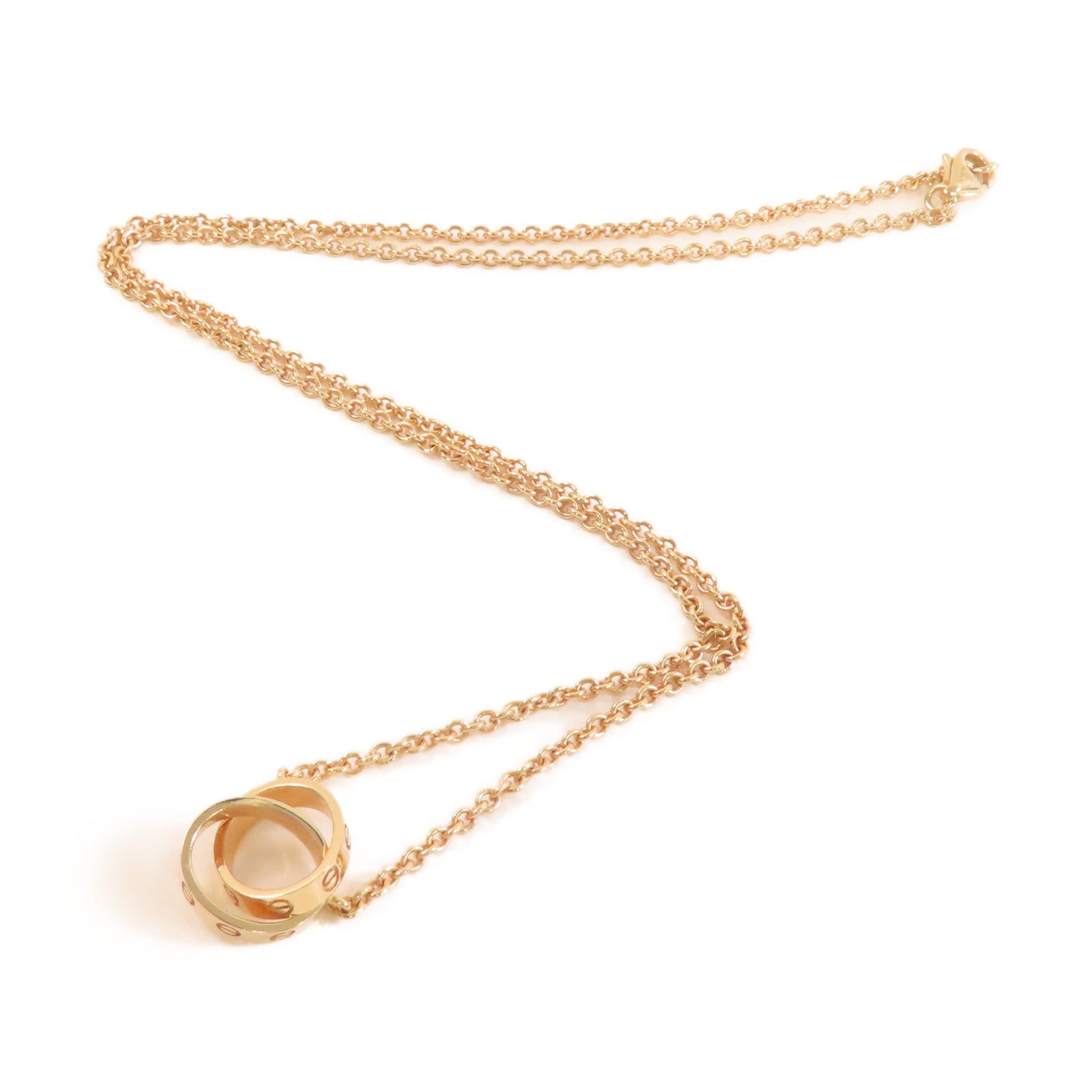 CARTIER 18K玫瑰金Love Necklace項鏈