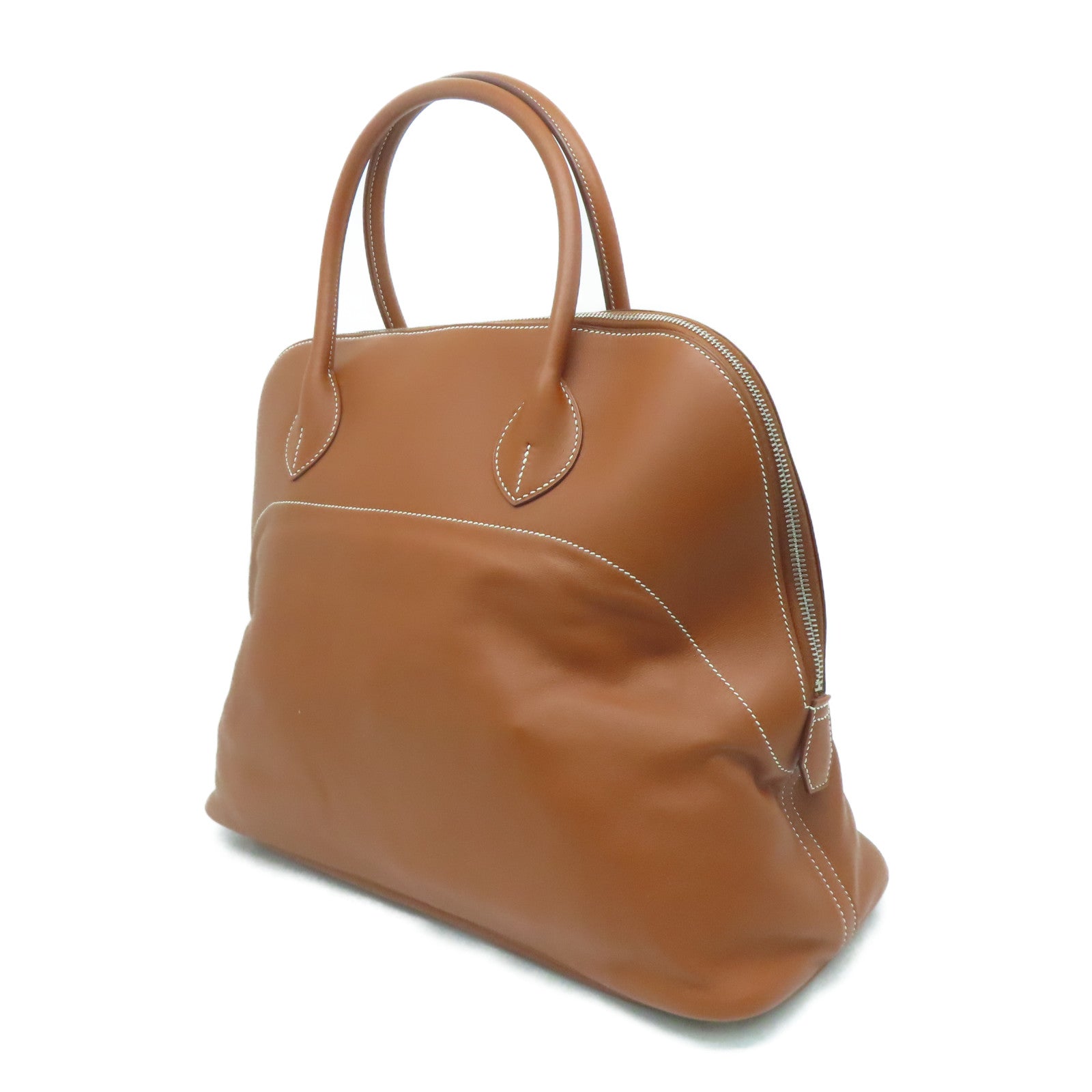 HERMES Swift皮革Bolide Relax银扣手挽袋啡色