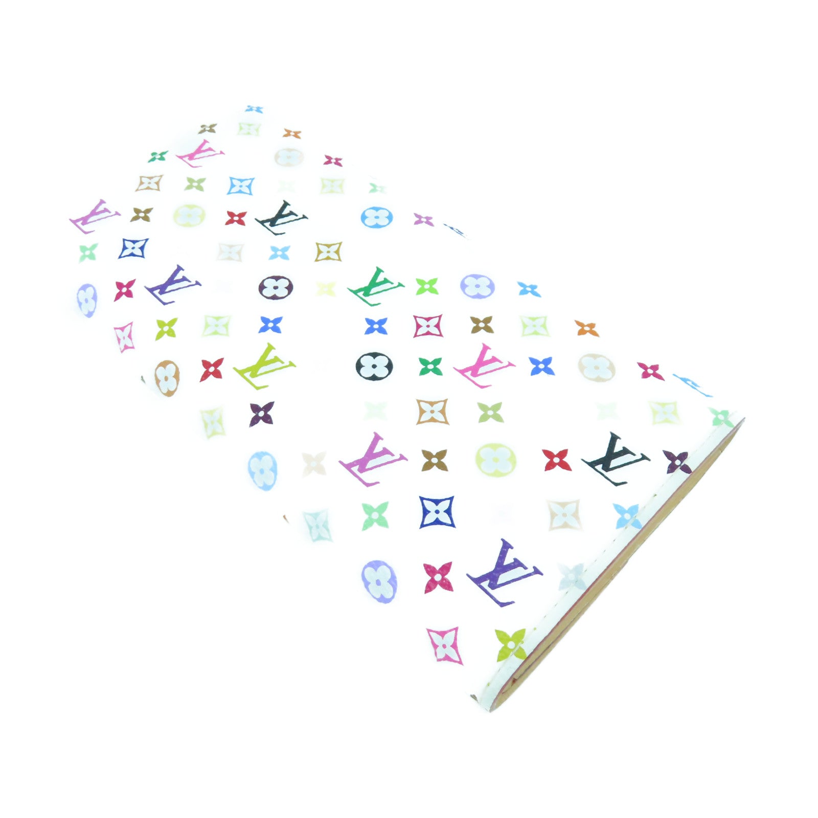 LOUIS VUITTON Monogram Multicolore Long Wallet金扣長錢包白色/彩色