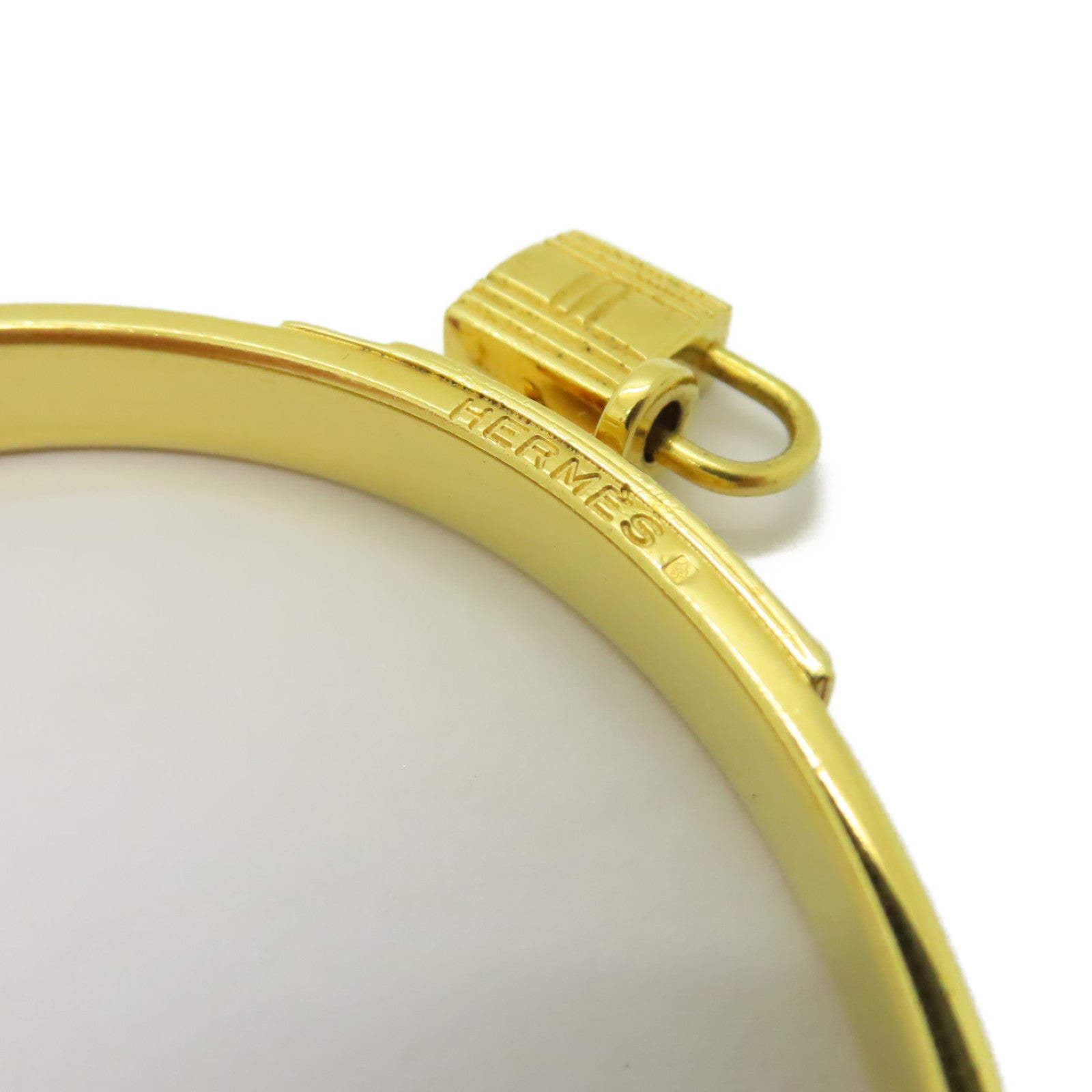 HERMES 金屬Vintage Bangle手鐲紅色/金色