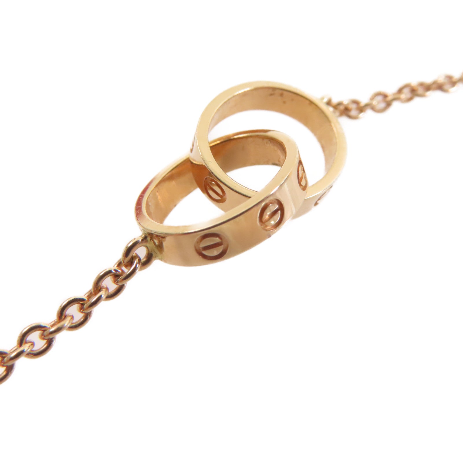 CARTIER 18K玫瑰金Love Necklace項鏈