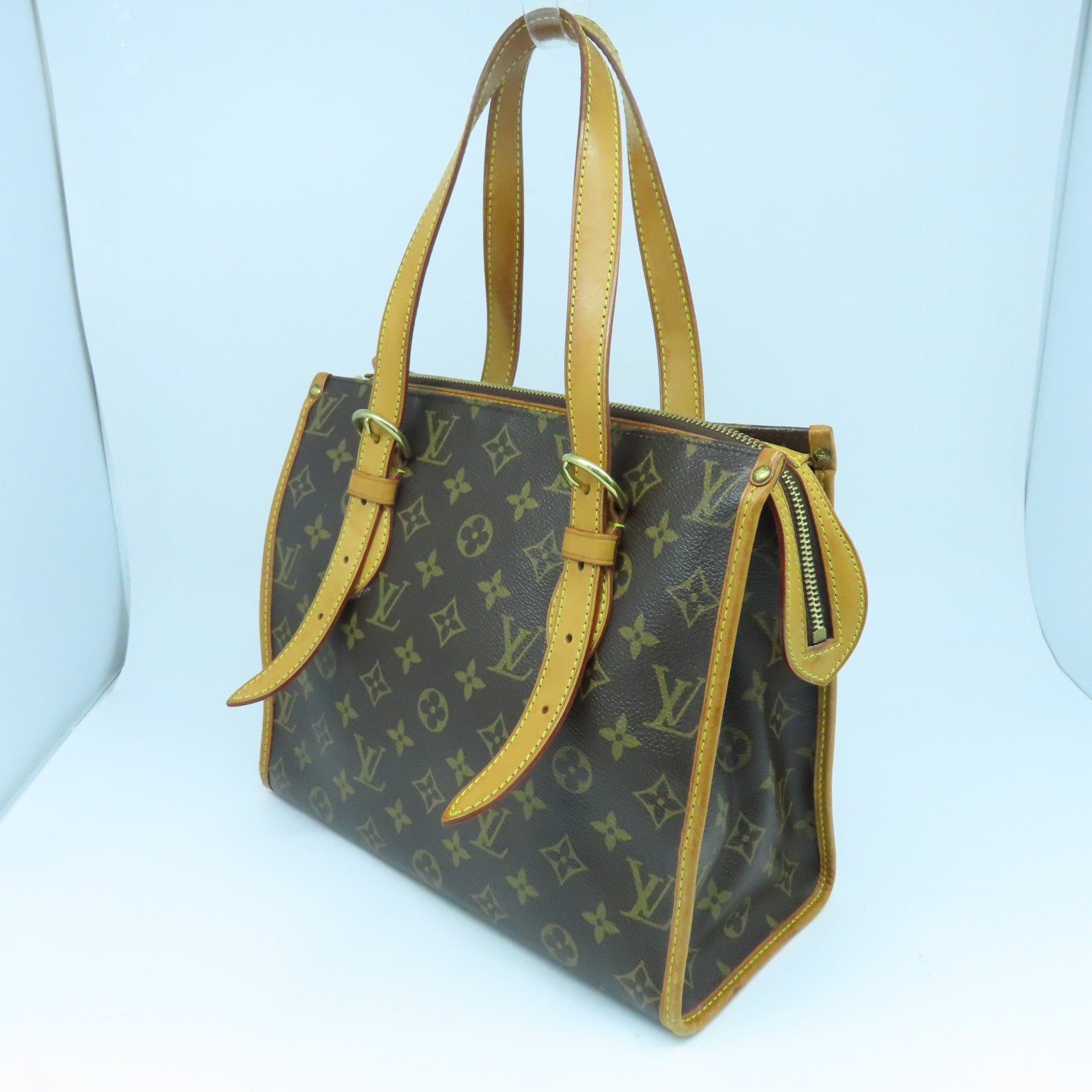 LOUIS VUITTON Monogram Popincourt Haut金扣手挽袋啡色