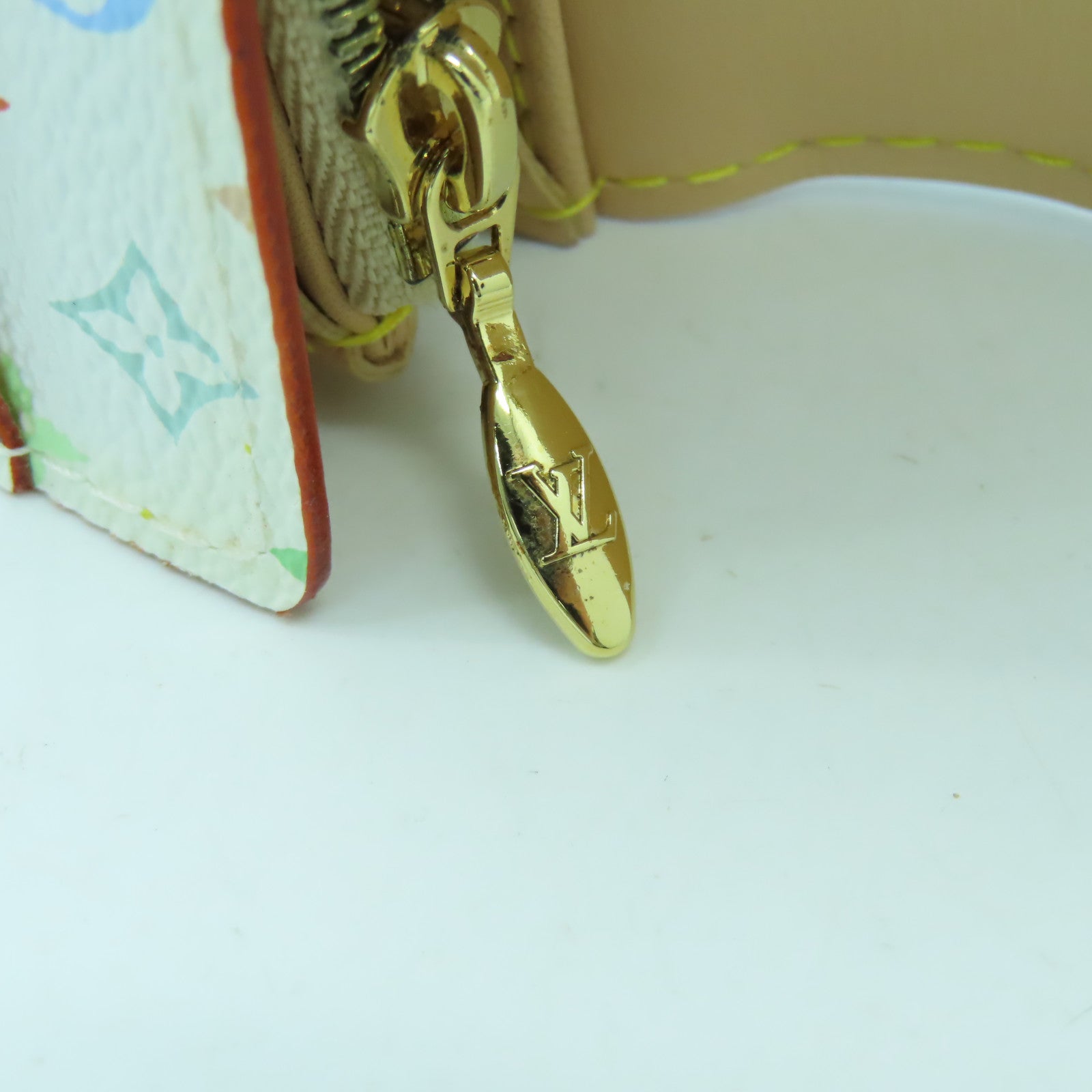 LOUIS VUITTON Monogram Multicolore Long Wallet金扣長錢包白色/彩色
