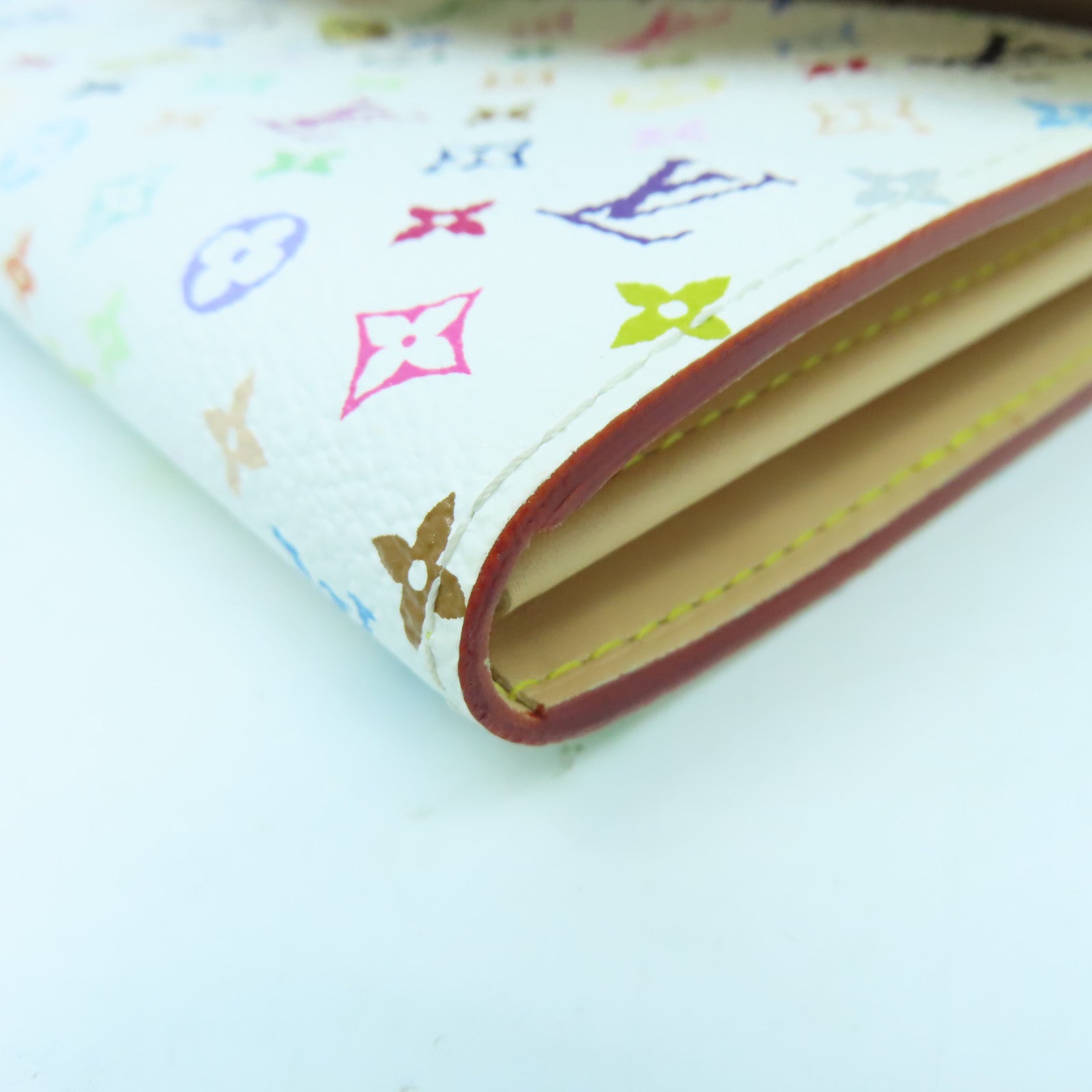 LOUIS VUITTON Monogram Multicolore Long Wallet金扣長錢包白色/彩色
