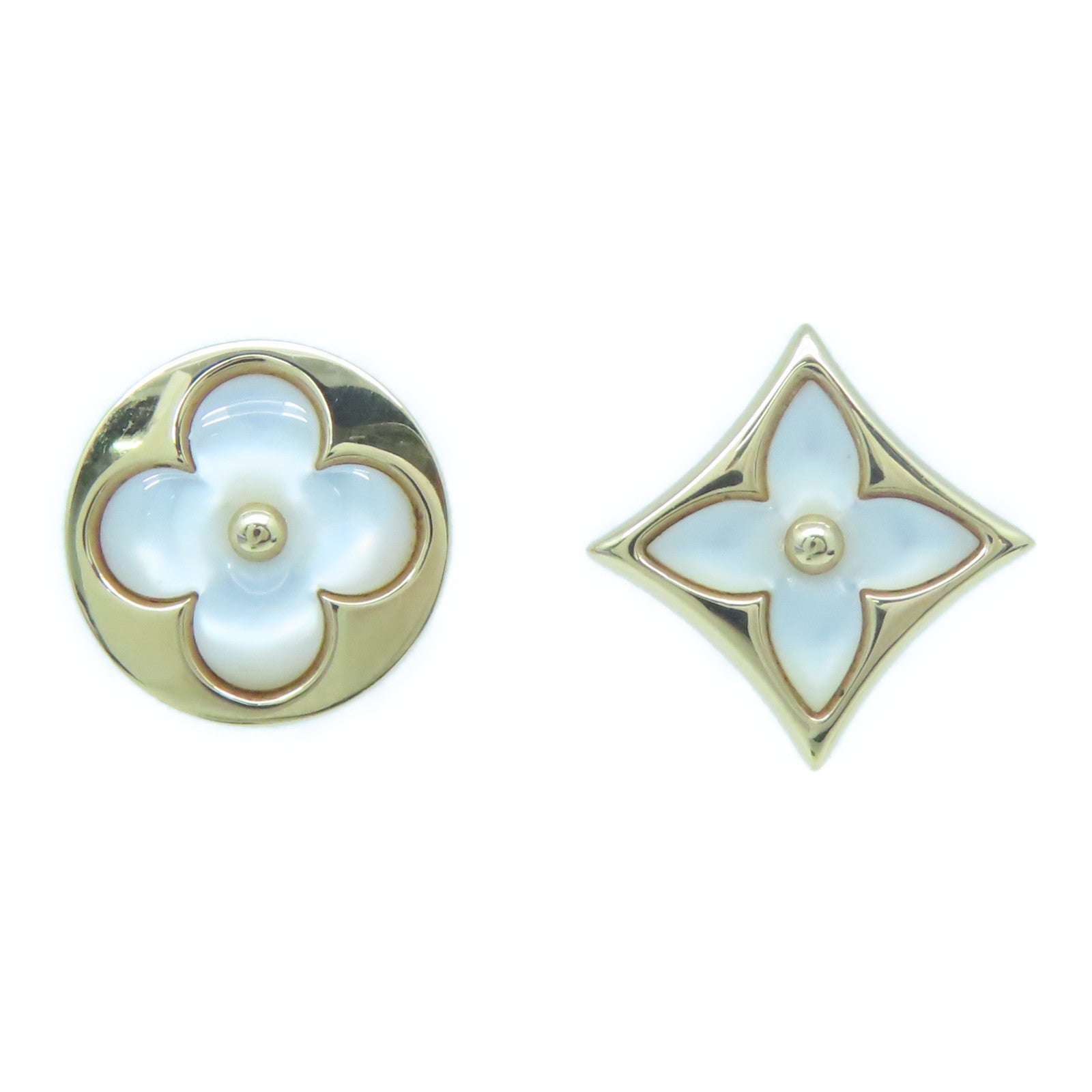 LOUIS VUITTON 【激減優惠】18K黃金Earrings耳環白色金色