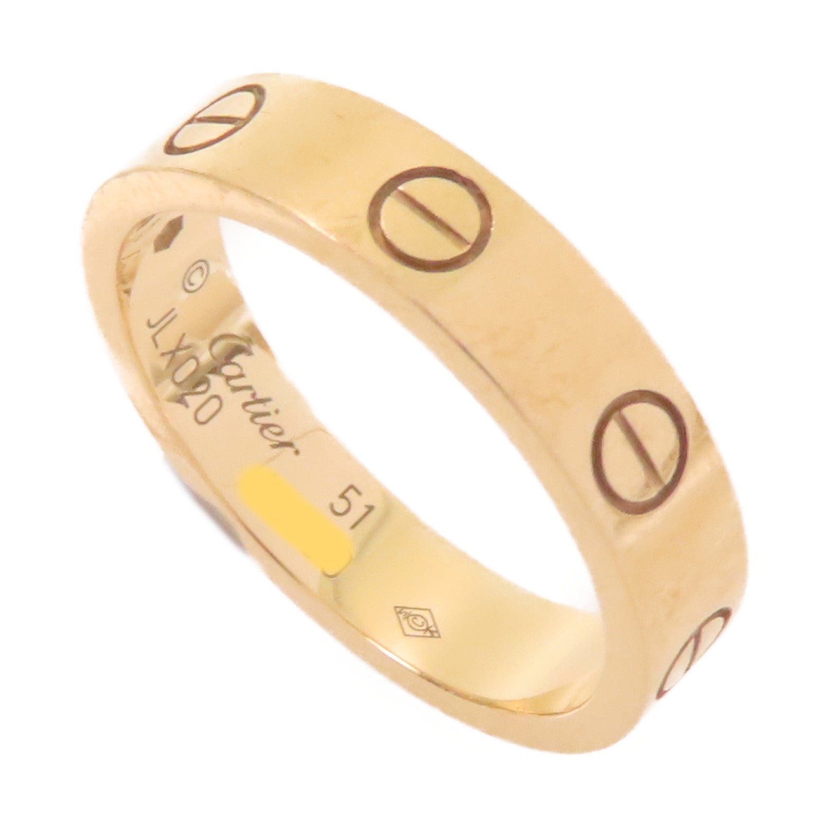 CARTIER 18K玫瑰金Wedding Love Ring戒指#51/US#5.75