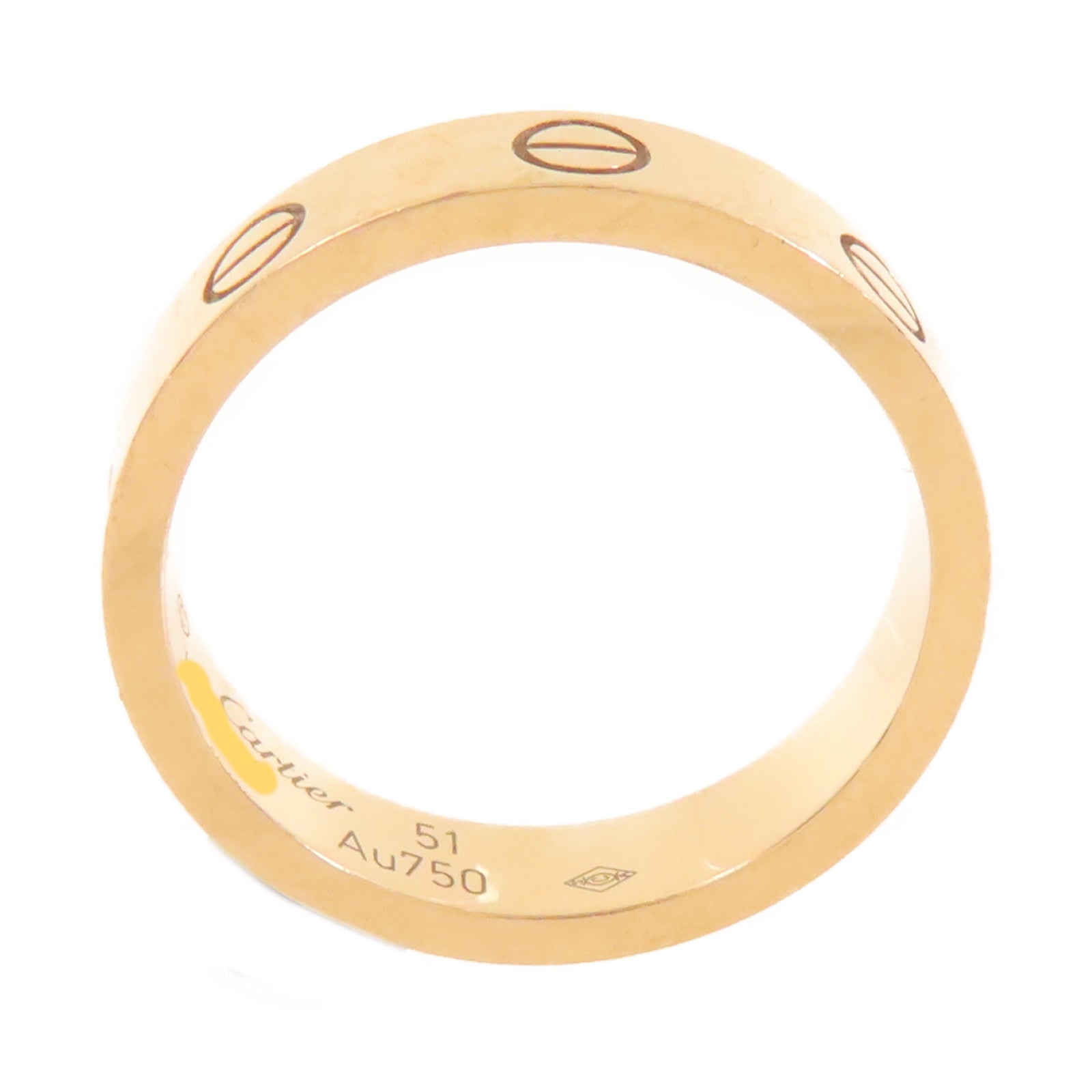 CARTIER 18K玫瑰金Wedding Love Ring戒指#51/US#5.75