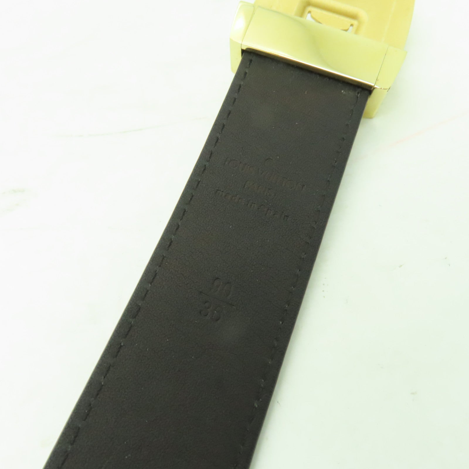 LOUIS VUITTON Monogram Multicolore Belt (90cm)金扣皮帶黑色/彩色