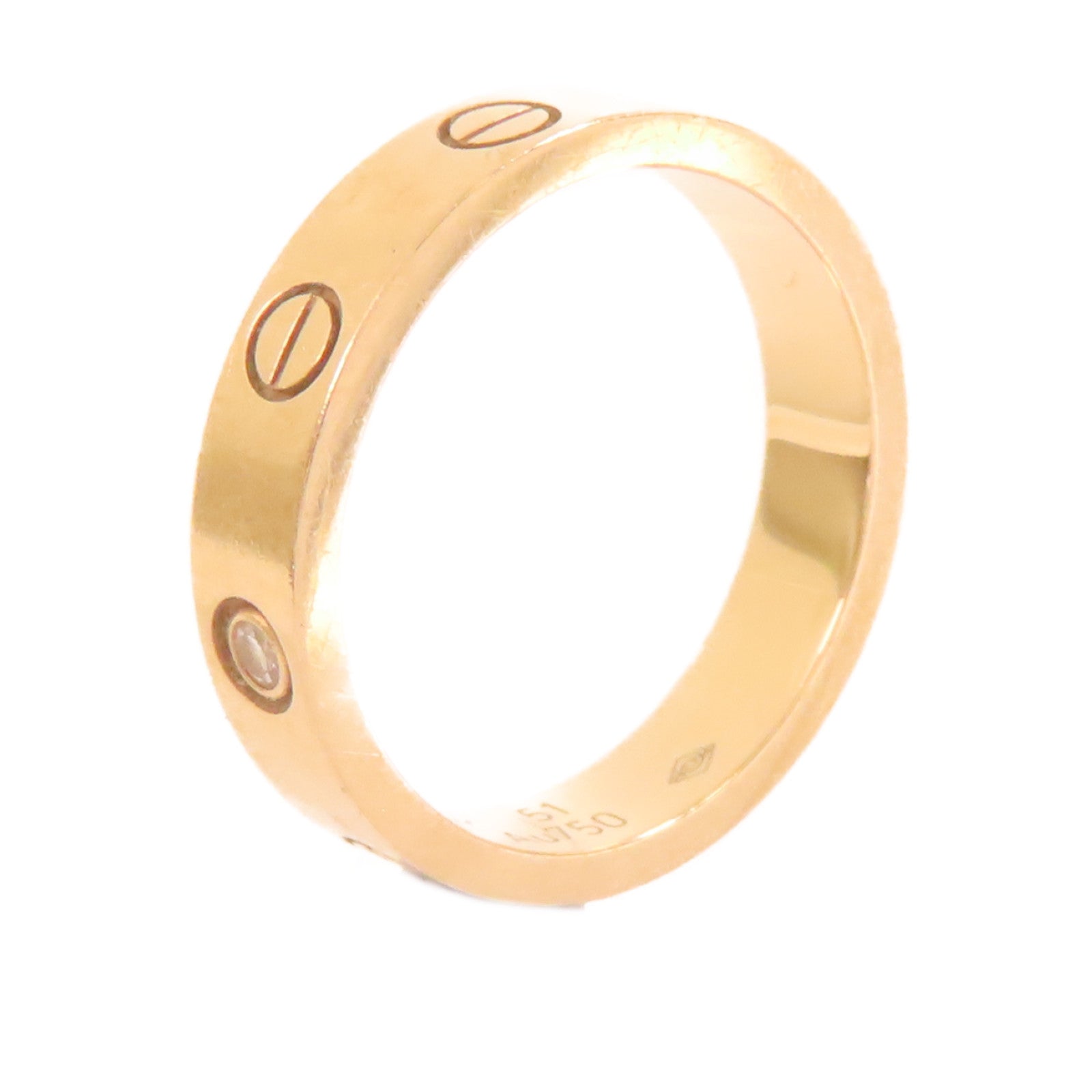 CARTIER 18K玫瑰金Wedding Love Ring戒指#51/US#5.75