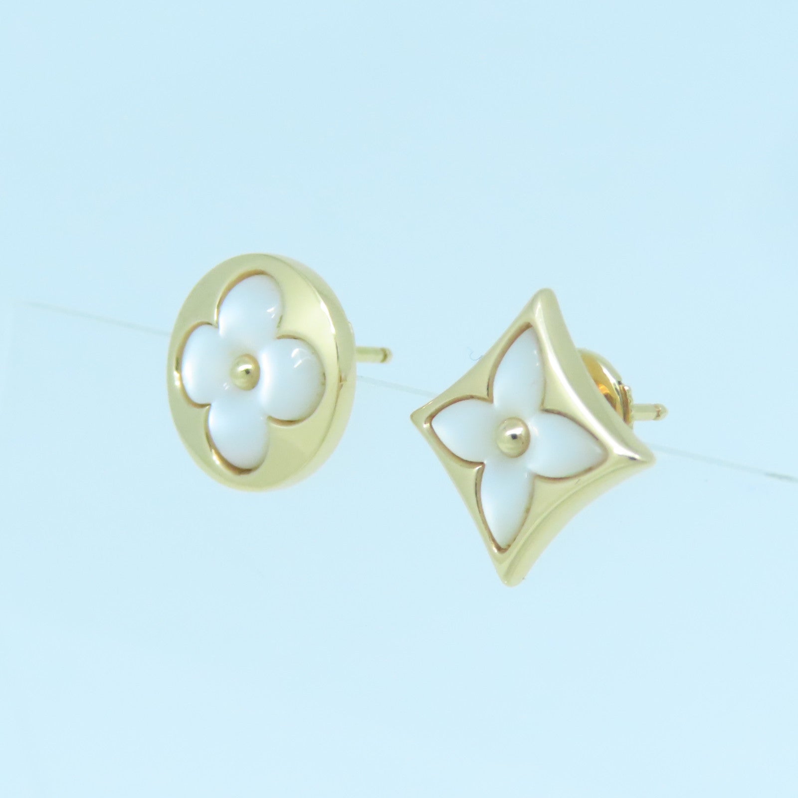 LOUIS VUITTON 【激減優惠】18K黃金Earrings耳環白色金色