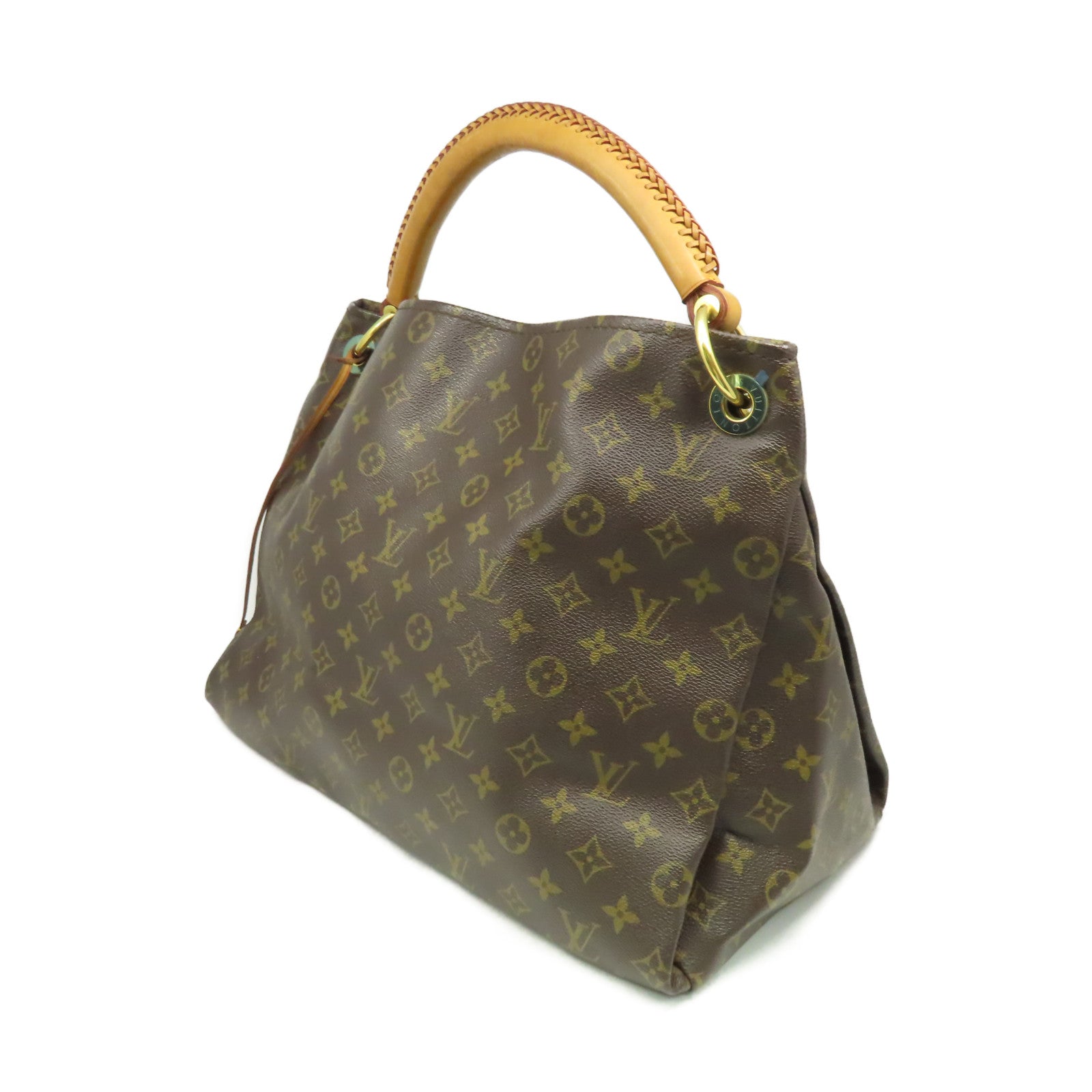 LOUIS VUITTON Monogram Artsy MM Shoulder Bag肩背袋啡色