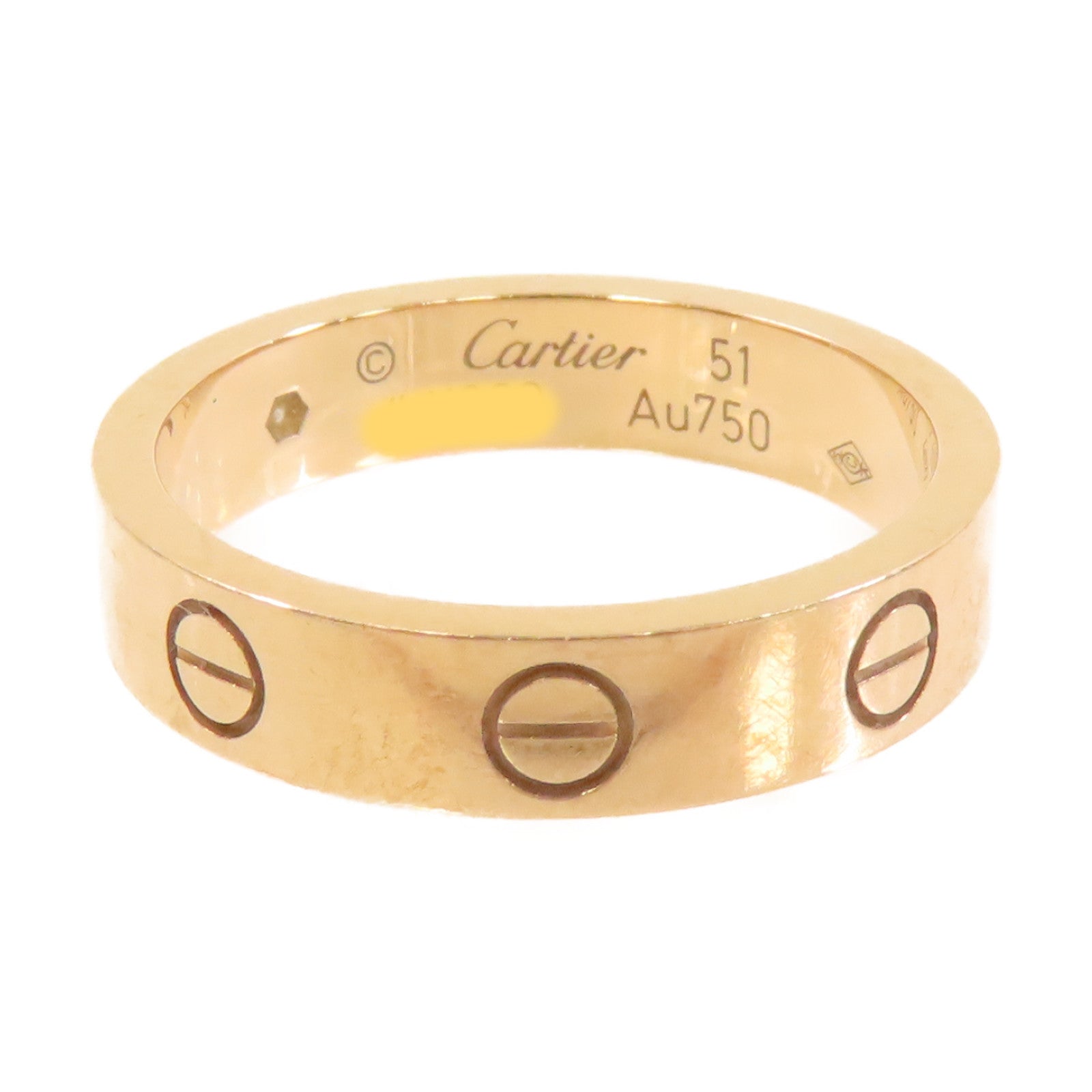 CARTIER 18K玫瑰金Wedding Love Ring戒指#51/US#5.75