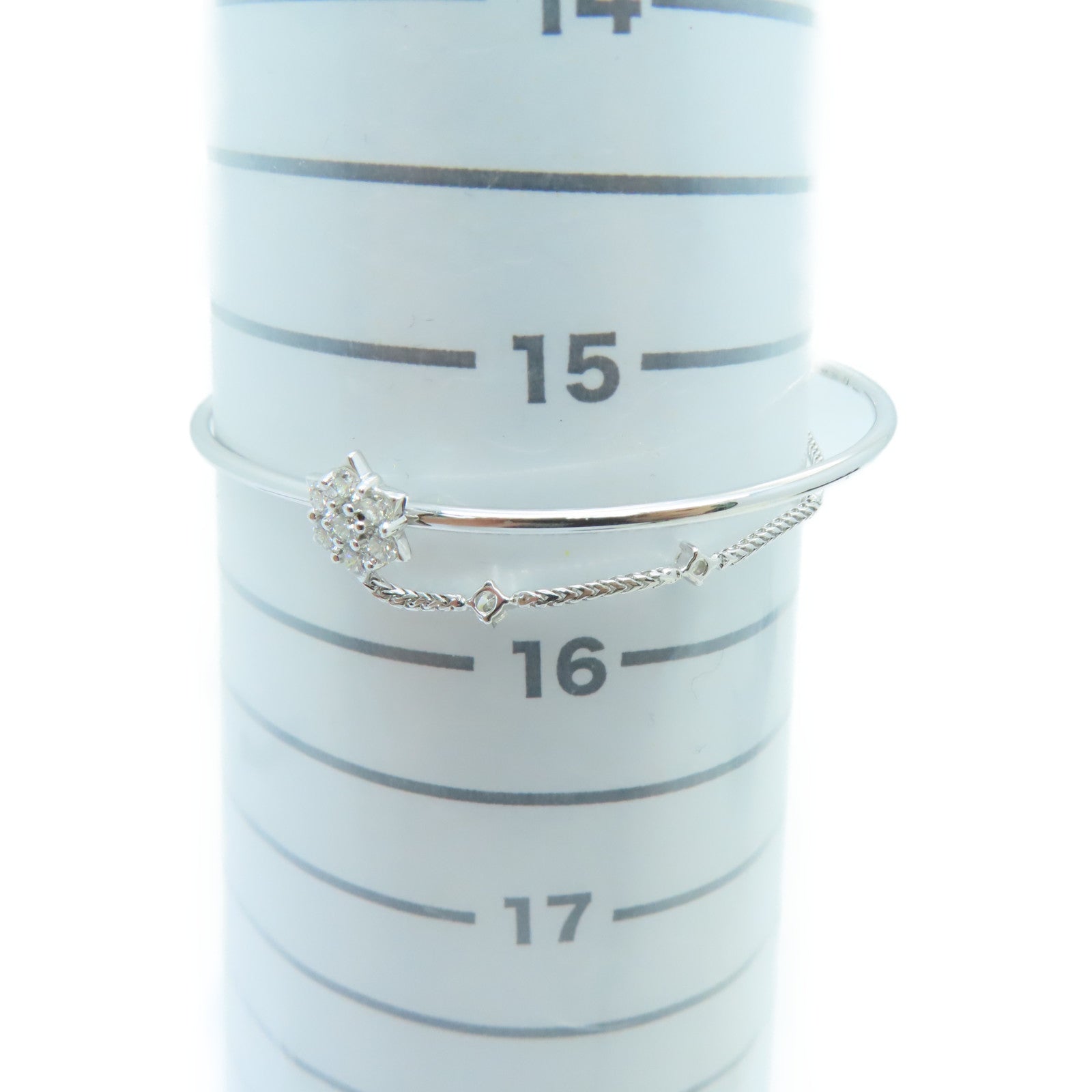 JEWELRY 【激減優惠】18K白金Diamond Bangle鑽石手鏈/手鐲