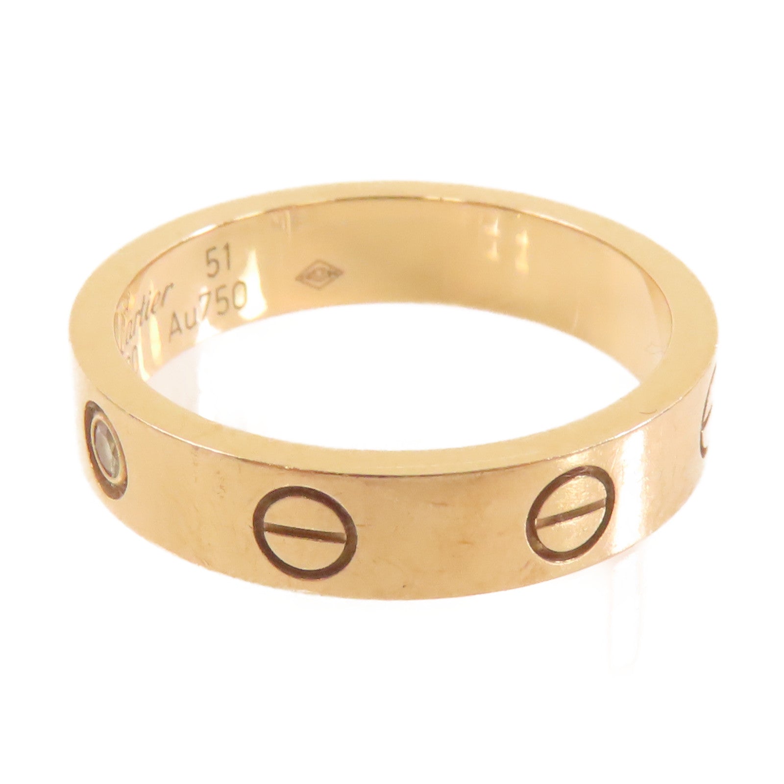 CARTIER 18K玫瑰金Wedding Love Ring戒指#51/US#5.75