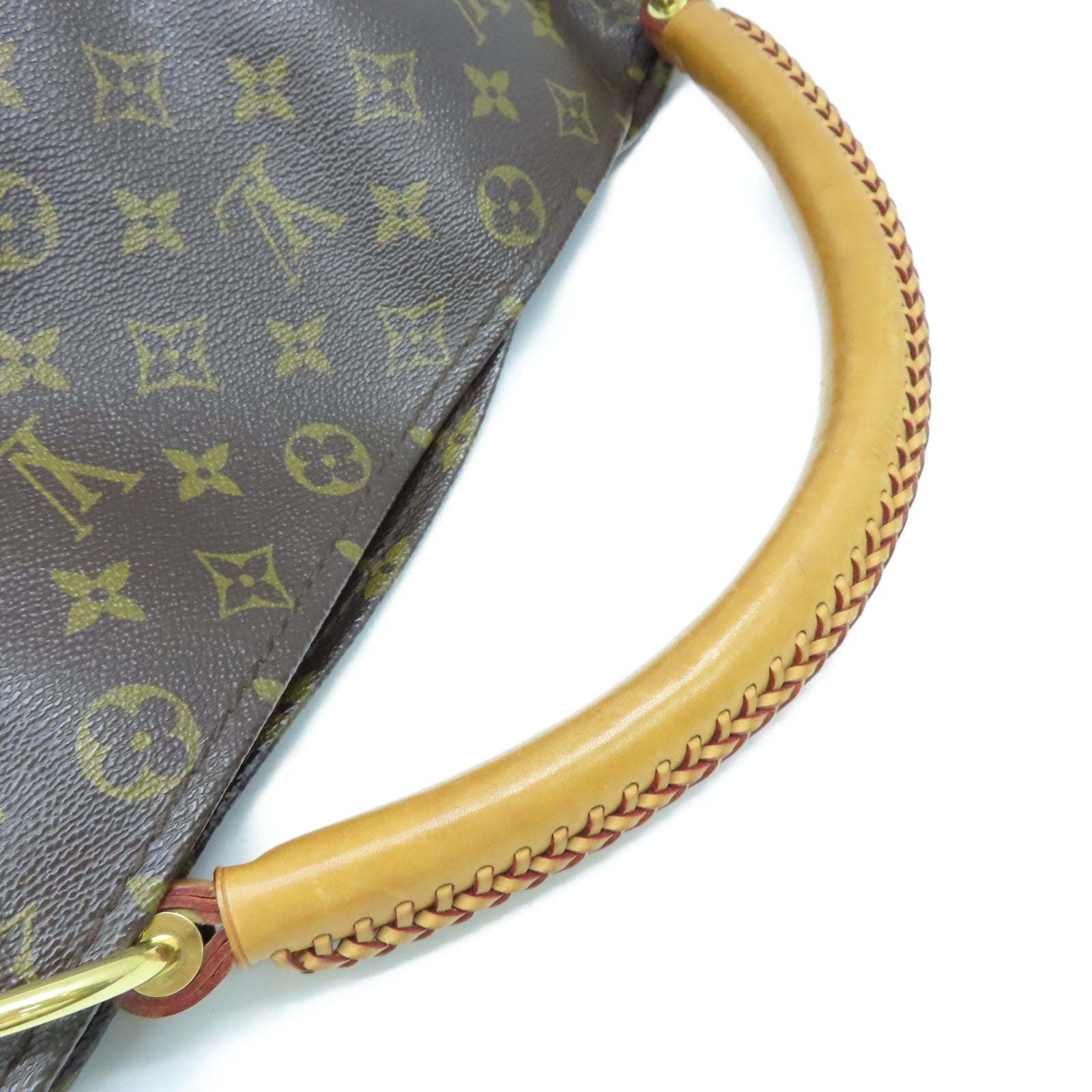 LOUIS VUITTON Monogram Artsy MM Shoulder Bag肩背袋啡色