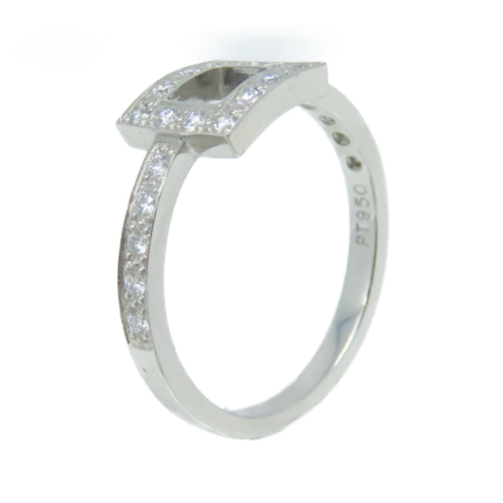 TIFFANY＆CO PT950鉑金/3.32g鑽石Diamond Ring戒指US#5.25