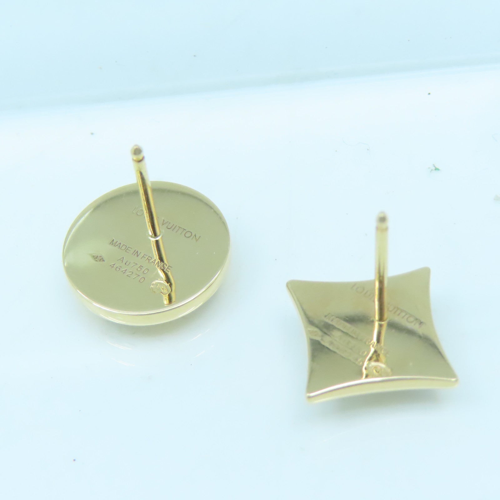 LOUIS VUITTON 【激減優惠】18K黃金Earrings耳環白色金色