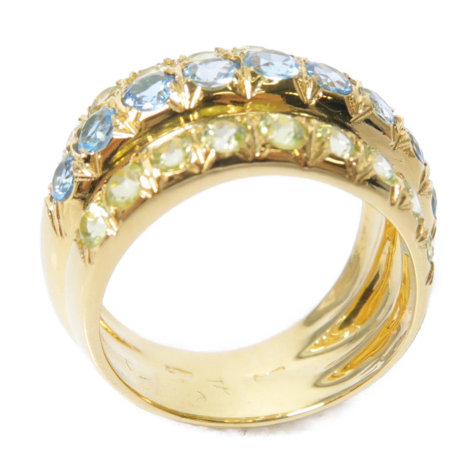 JEWELRY 18K黃金Peridot Ring橄欖石戒指US#6.5