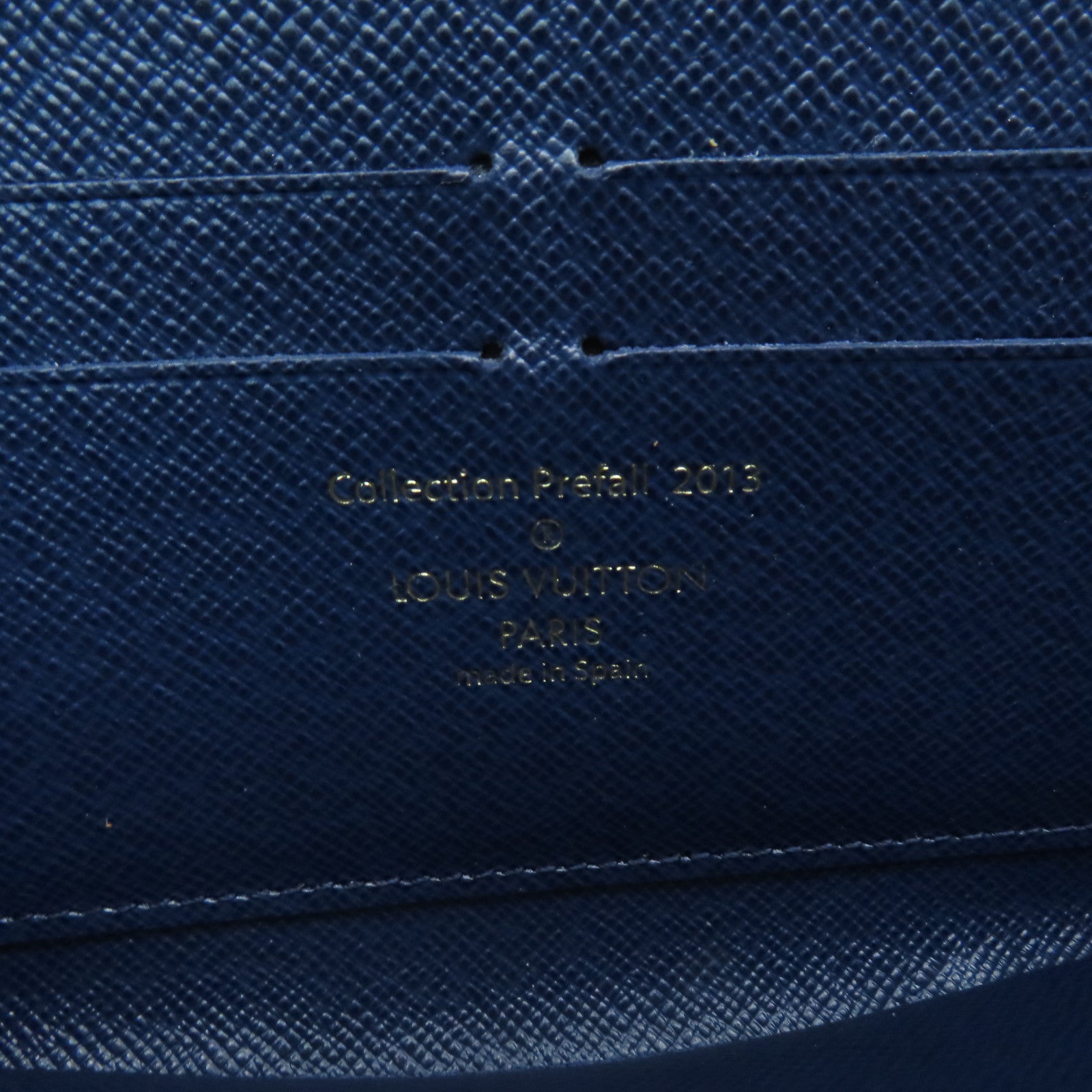 LOUIS VUITTON 【激減優惠】Damier Paillette Zippy Wallet金扣長錢包啡色/藍色
