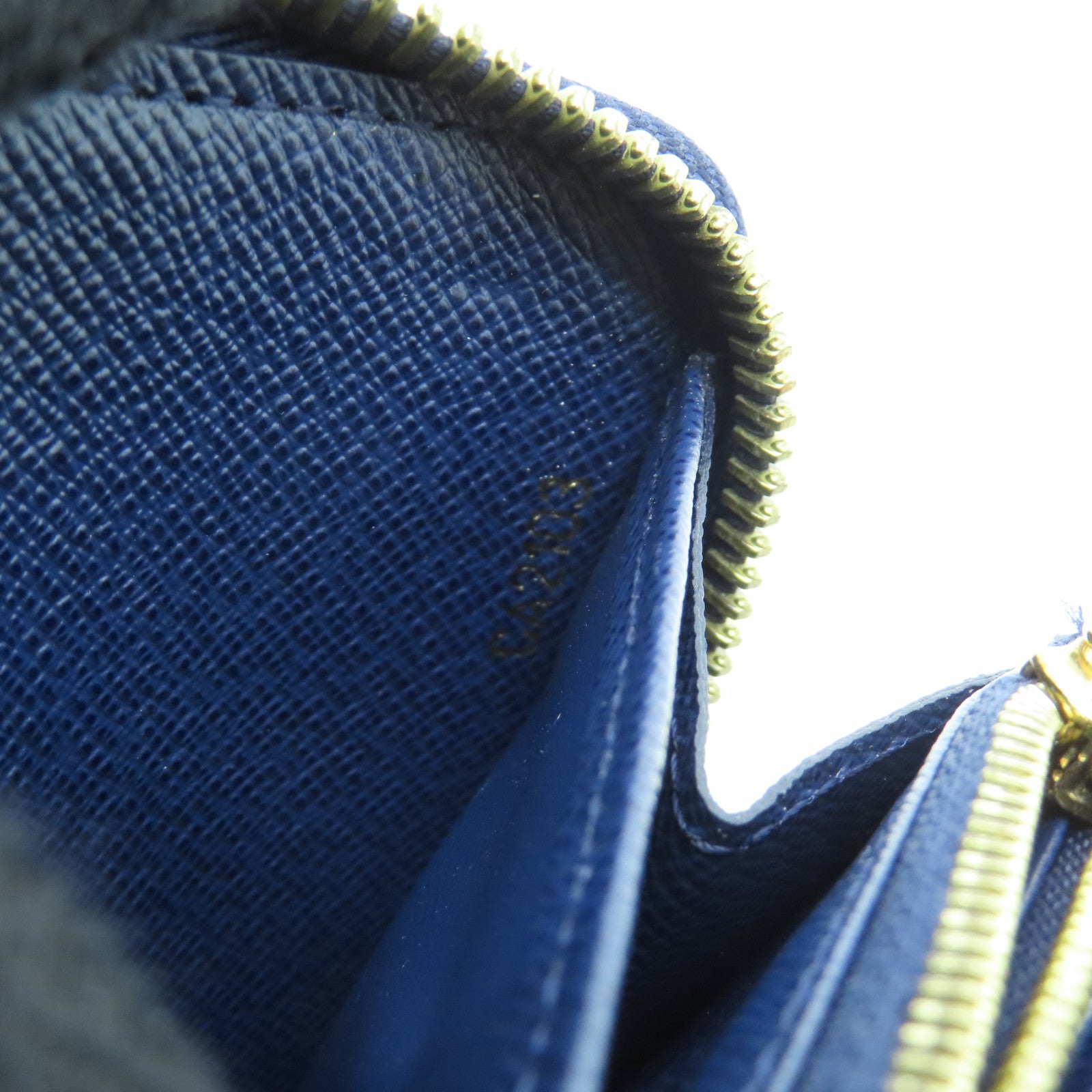 LOUIS VUITTON 【激減優惠】Damier Paillette Zippy Wallet金扣長錢包啡色/藍色