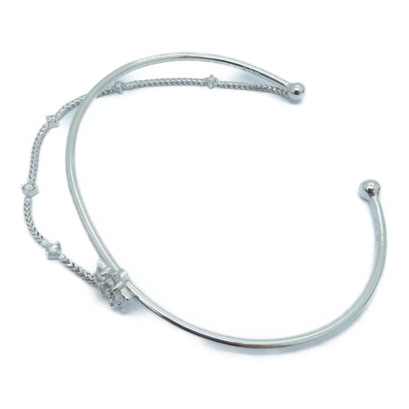 JEWELRY 【激減優惠】18K白金Diamond Bangle鑽石手鏈/手鐲