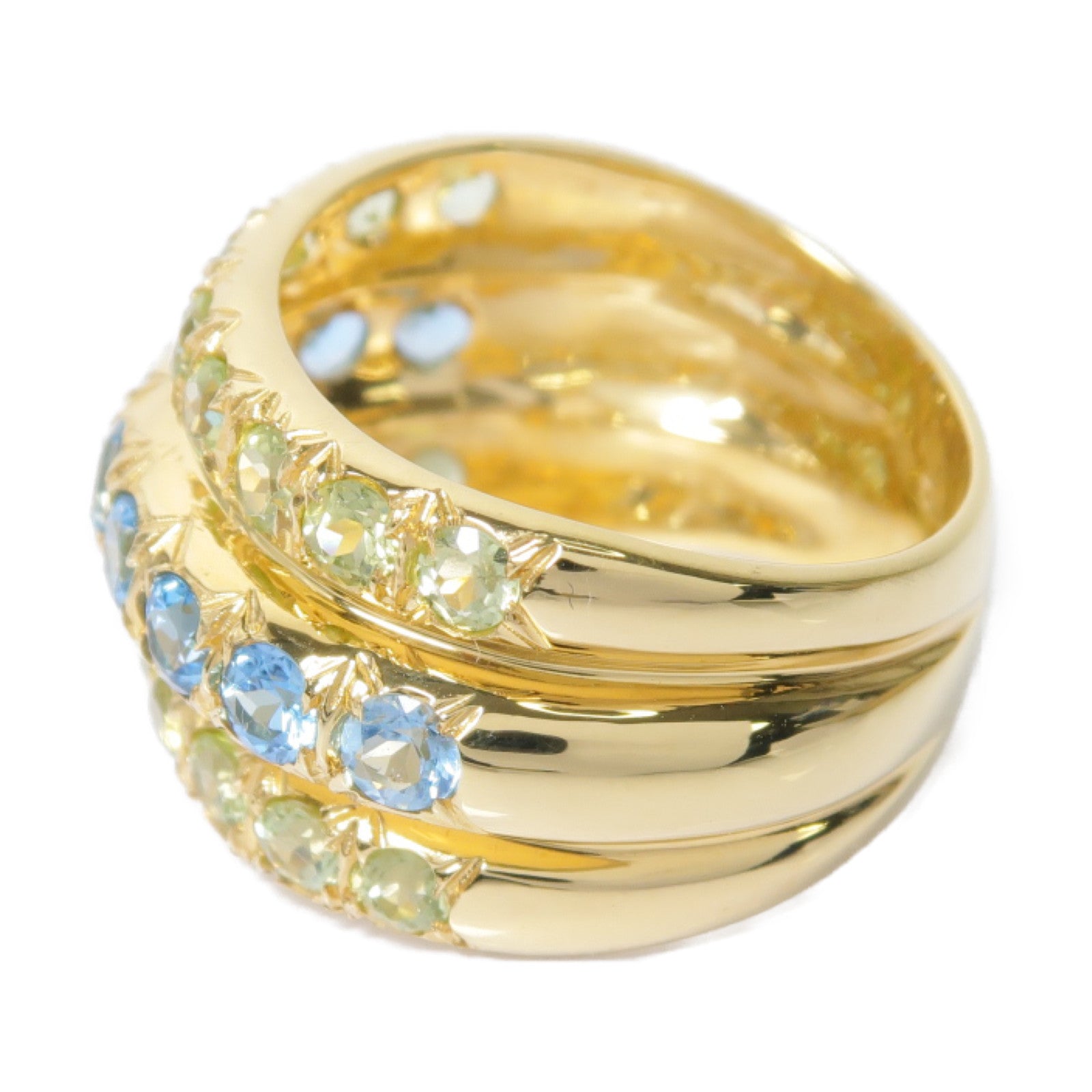JEWELRY 18K黃金Peridot Ring橄欖石戒指US#6.5