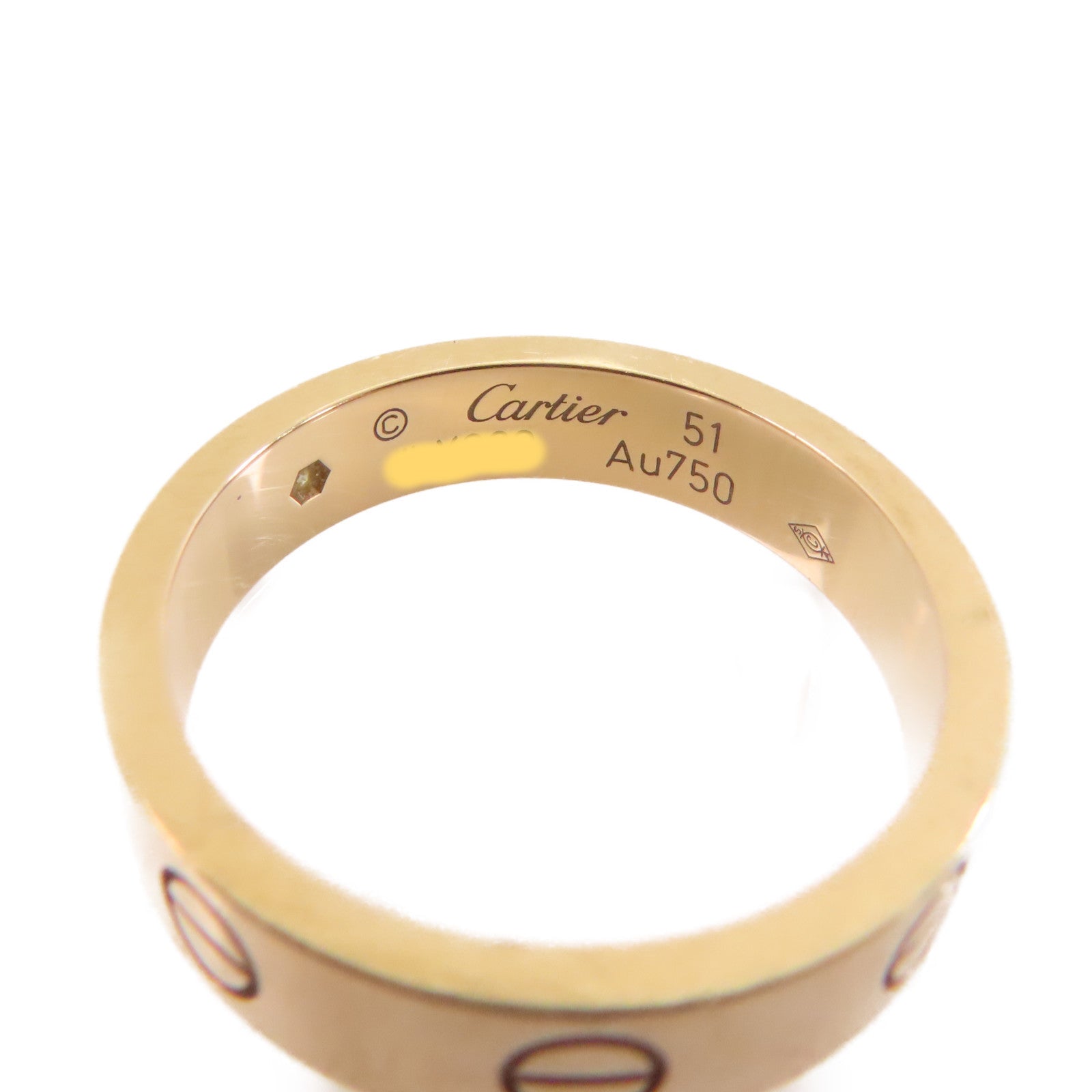 CARTIER 18K玫瑰金Wedding Love Ring戒指#51/US#5.75