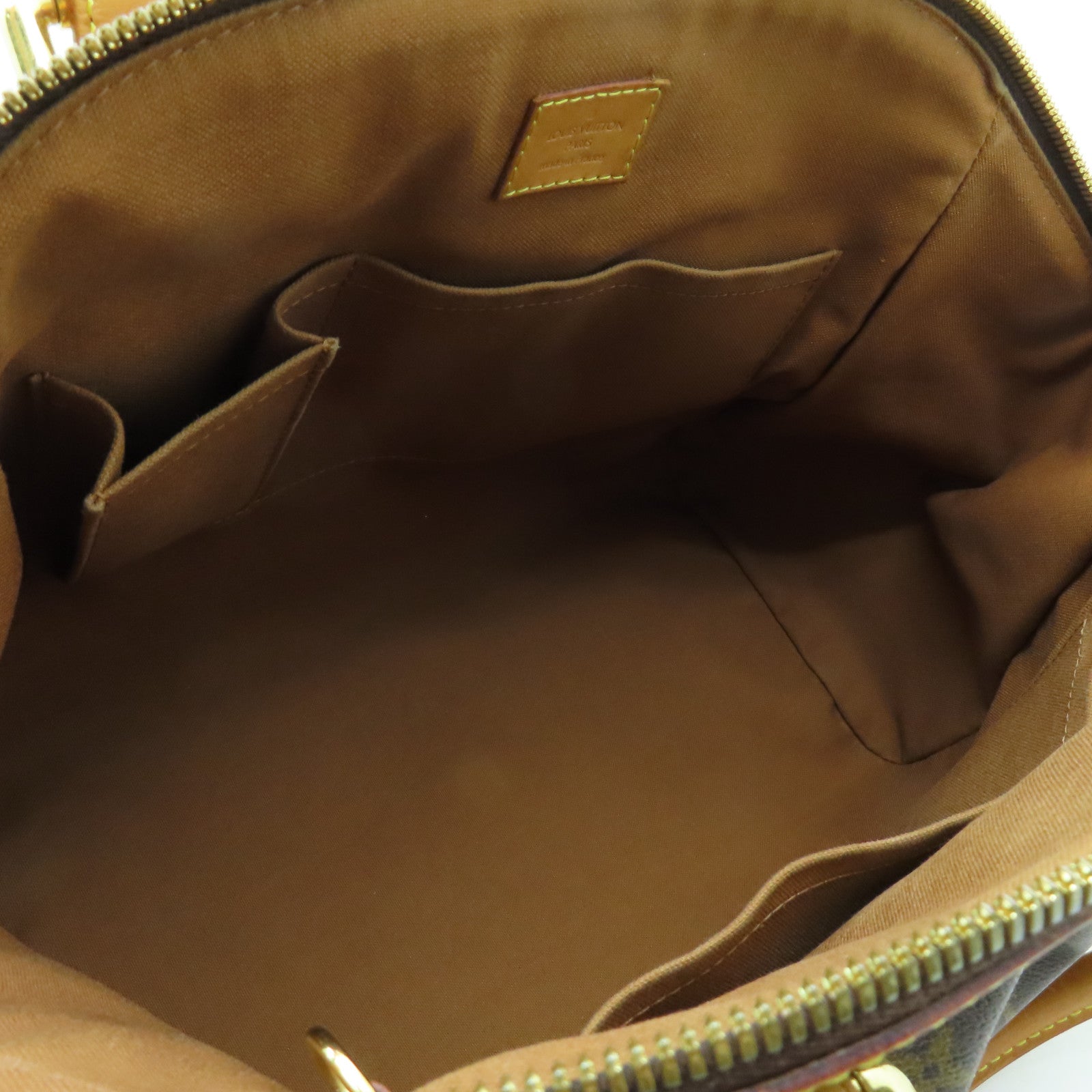 LOUIS VUITTON Monogram Tivoli GM金扣肩背袋棕色