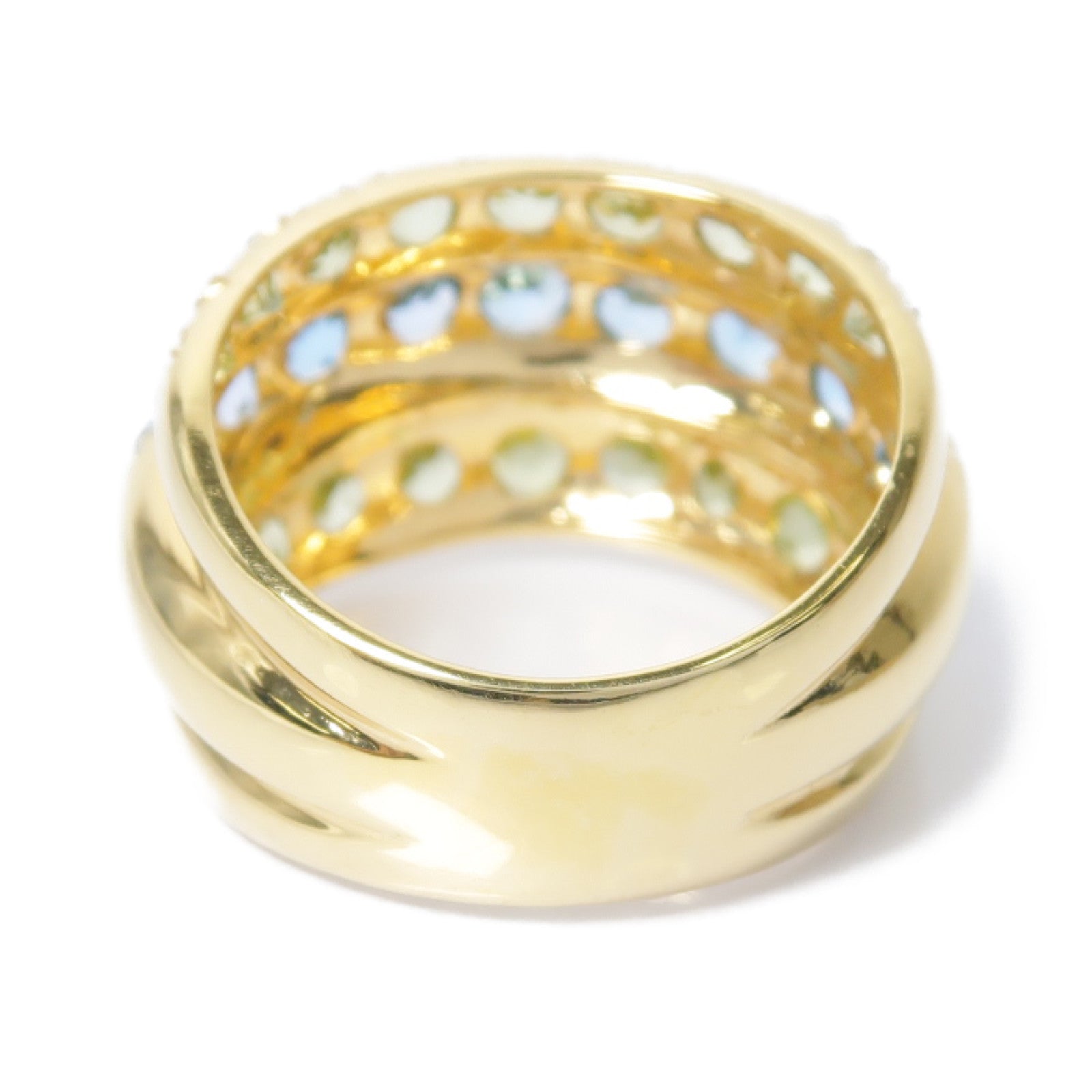 JEWELRY 18K黃金Peridot Ring橄欖石戒指US#6.5