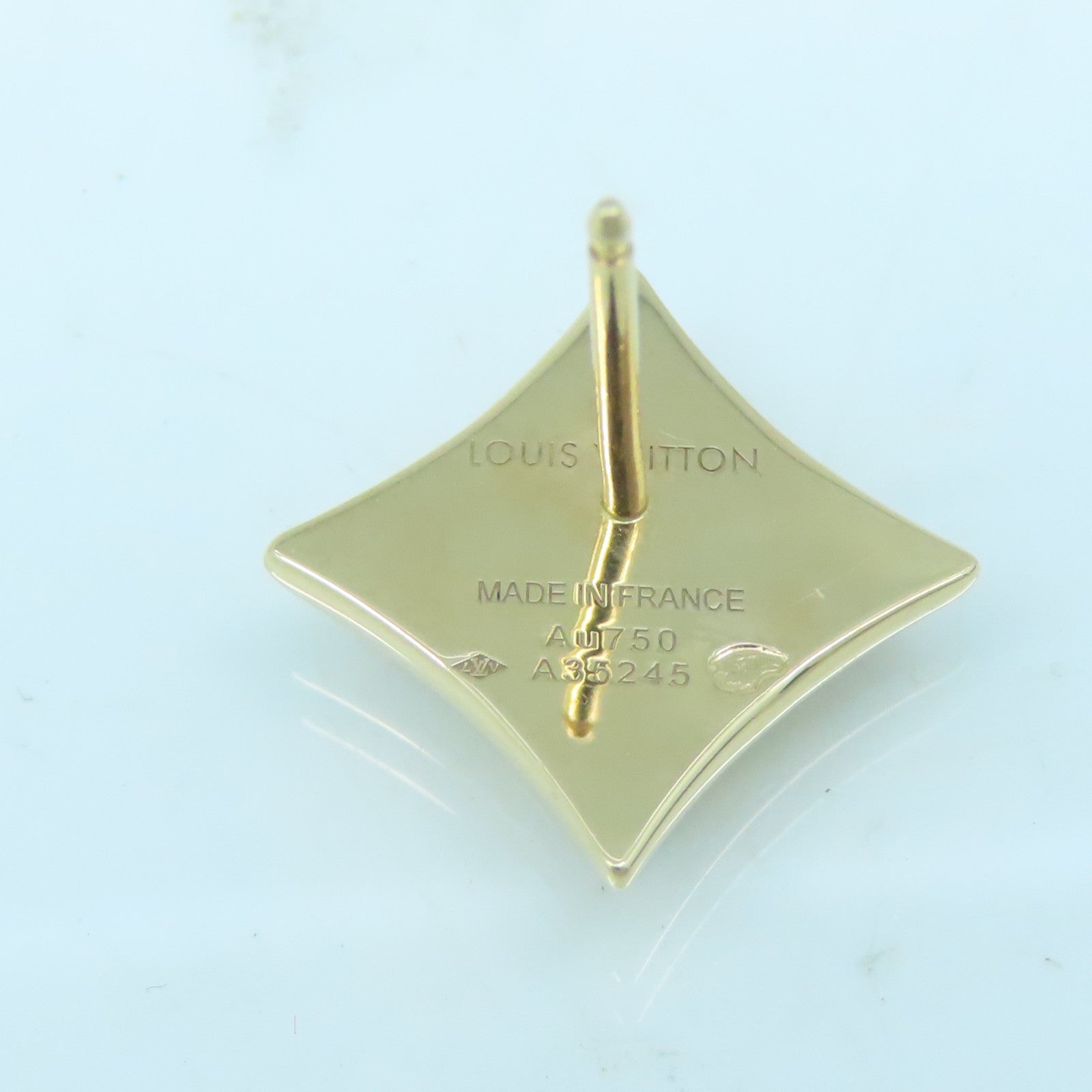 LOUIS VUITTON 【激減優惠】18K黃金Earrings耳環白色金色