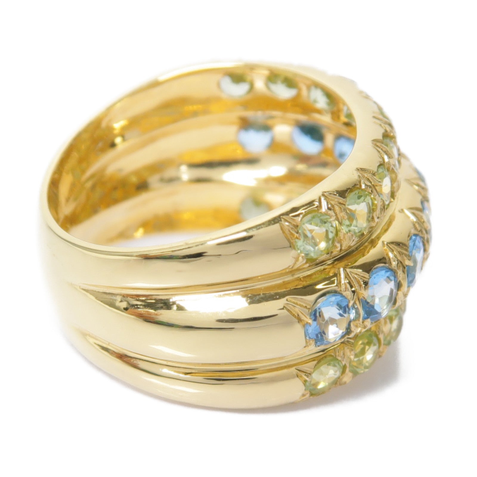 JEWELRY 18K黃金Peridot Ring橄欖石戒指US#6.5