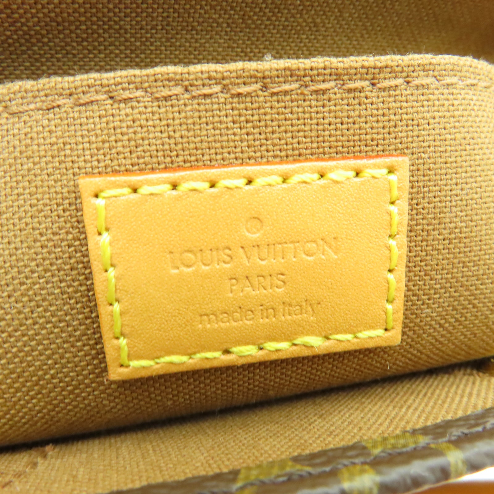 LOUIS VUITTON Monogram Petit Sac Plat金扣手挽肩背兩用袋棕色