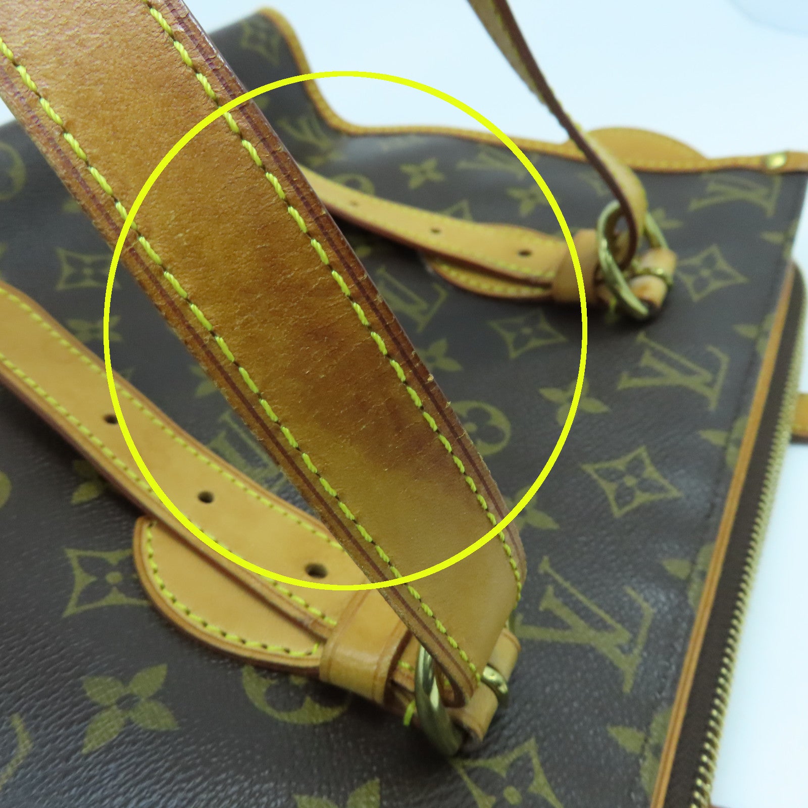 LOUIS VUITTON Monogram Popincourt Haut金扣手挽袋啡色
