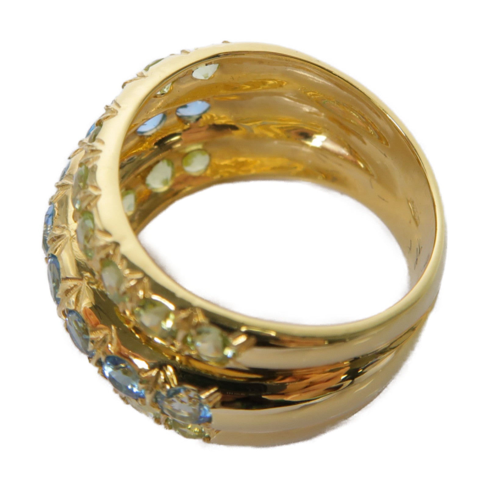 JEWELRY 18K黃金Peridot Ring橄欖石戒指US#6.5
