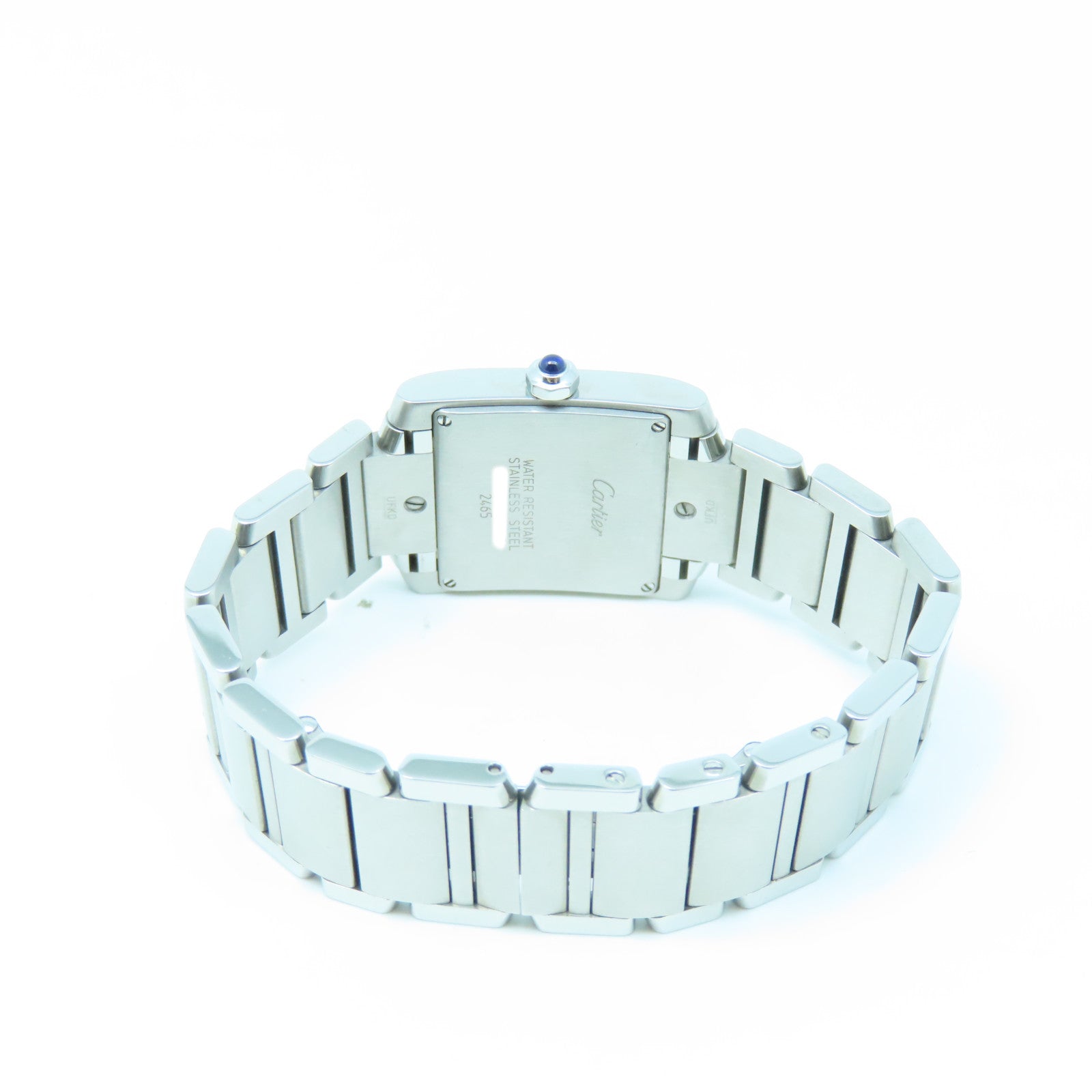 CARTIER Tank Francaise不鏽鋼手錶石英機芯白色