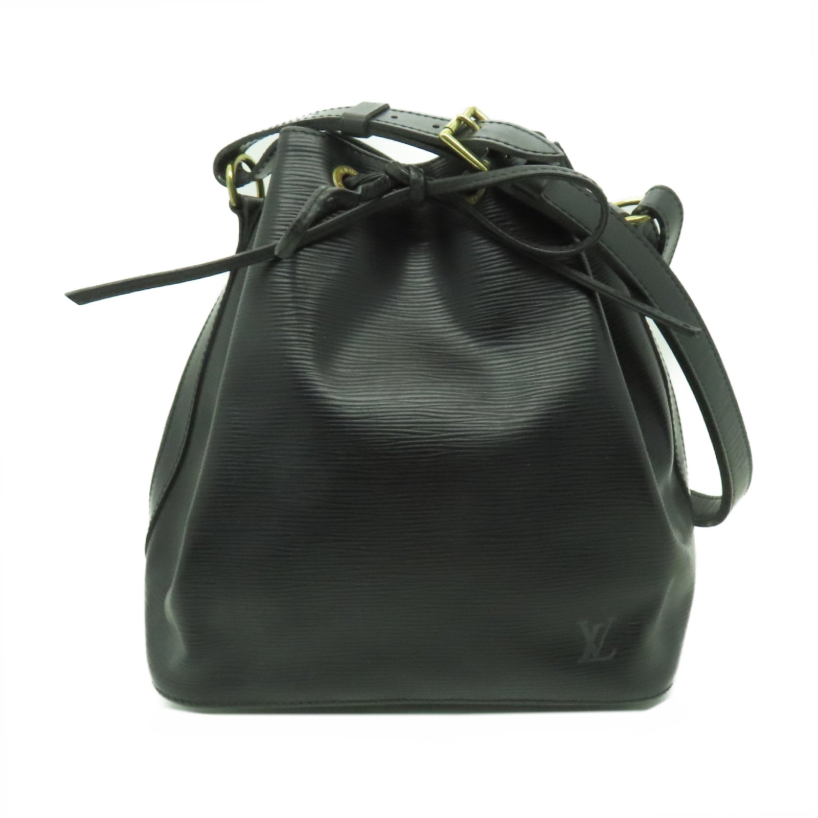 LOUIS VUITTON Epi Petit Noe MM金扣肩背袋黑色
