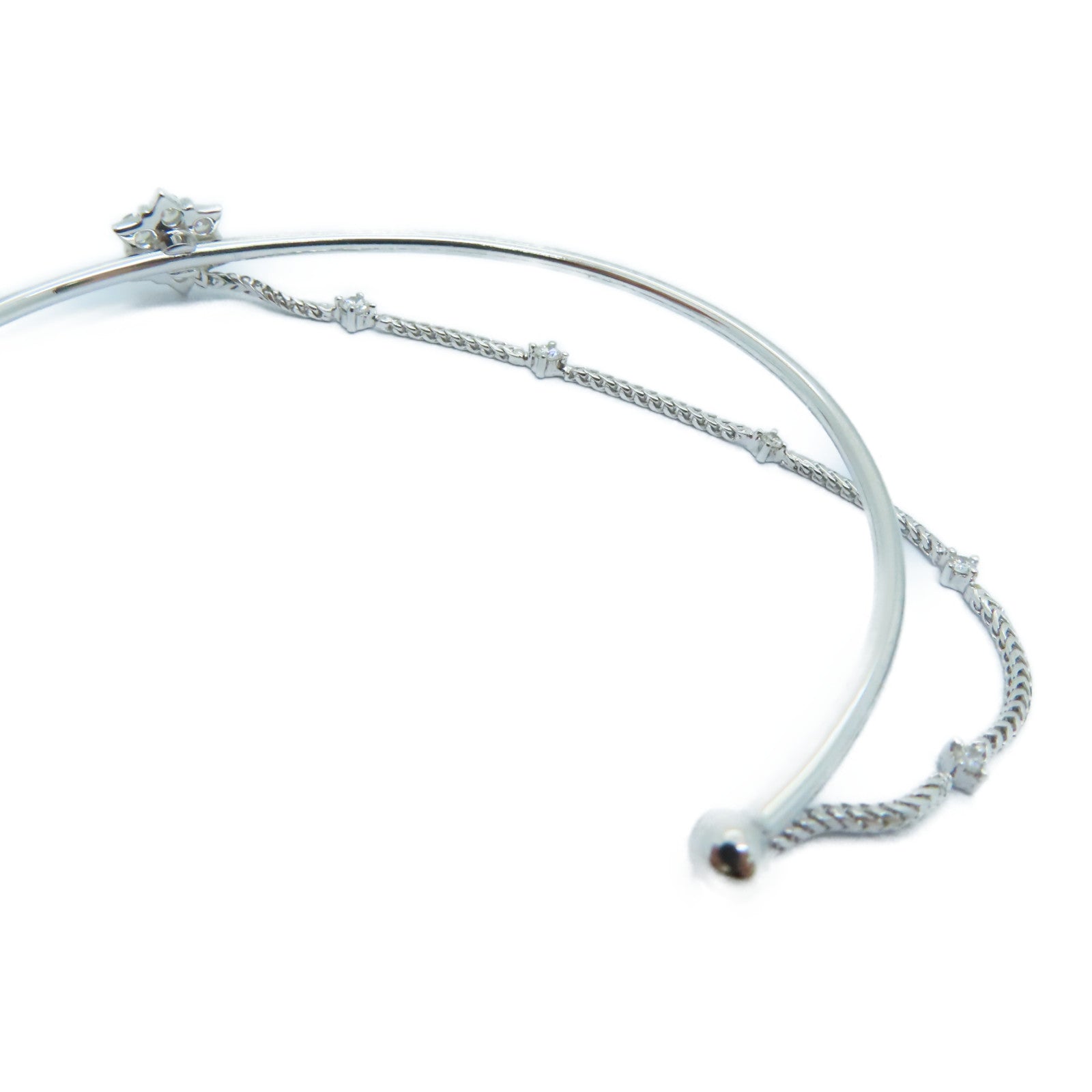 JEWELRY 【激減優惠】18K白金Diamond Bangle鑽石手鏈/手鐲