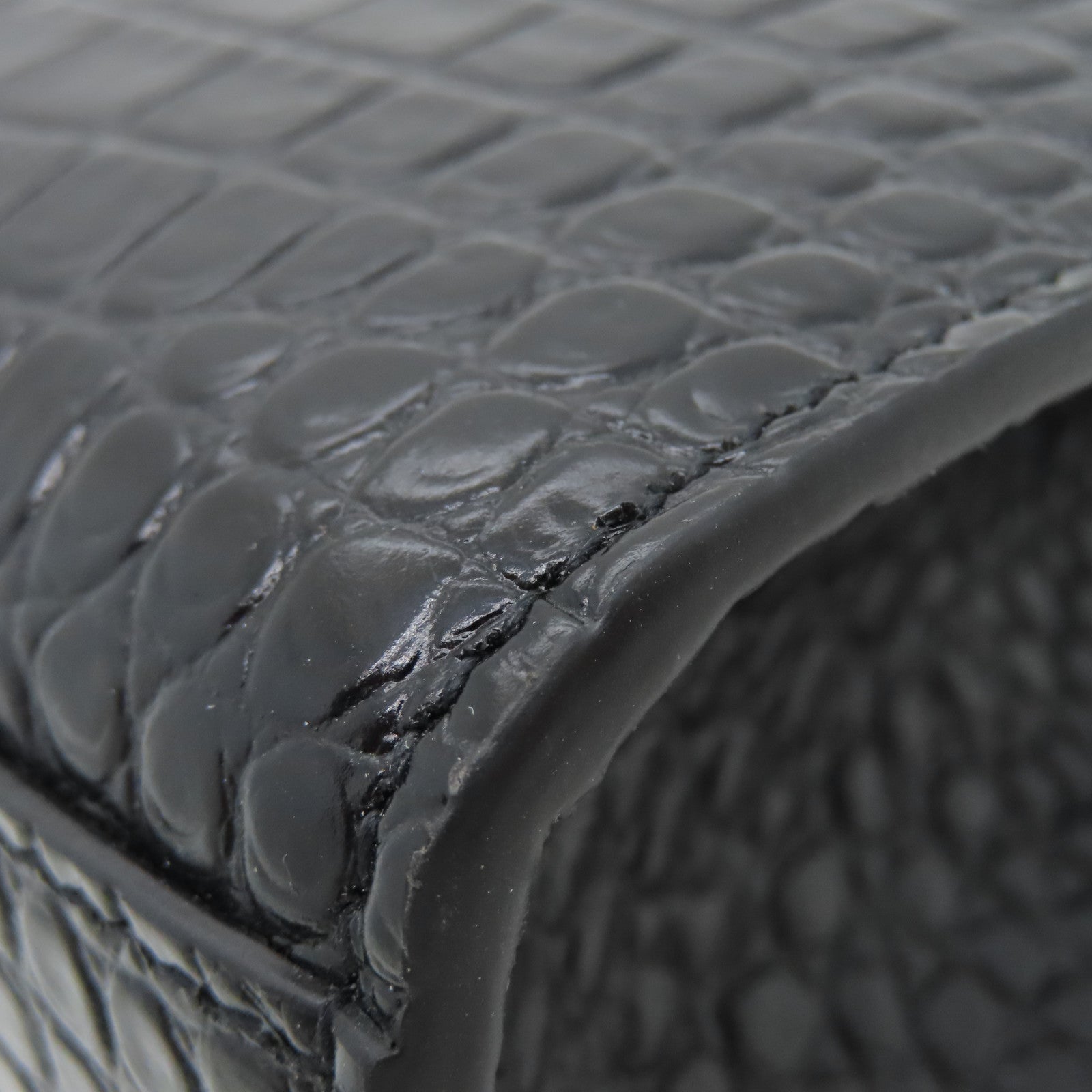 YVES SAINT LAURENT Calf Leather Kate Small Chain Bag Silver Buckle Chain Strap Shoulder Bag Black