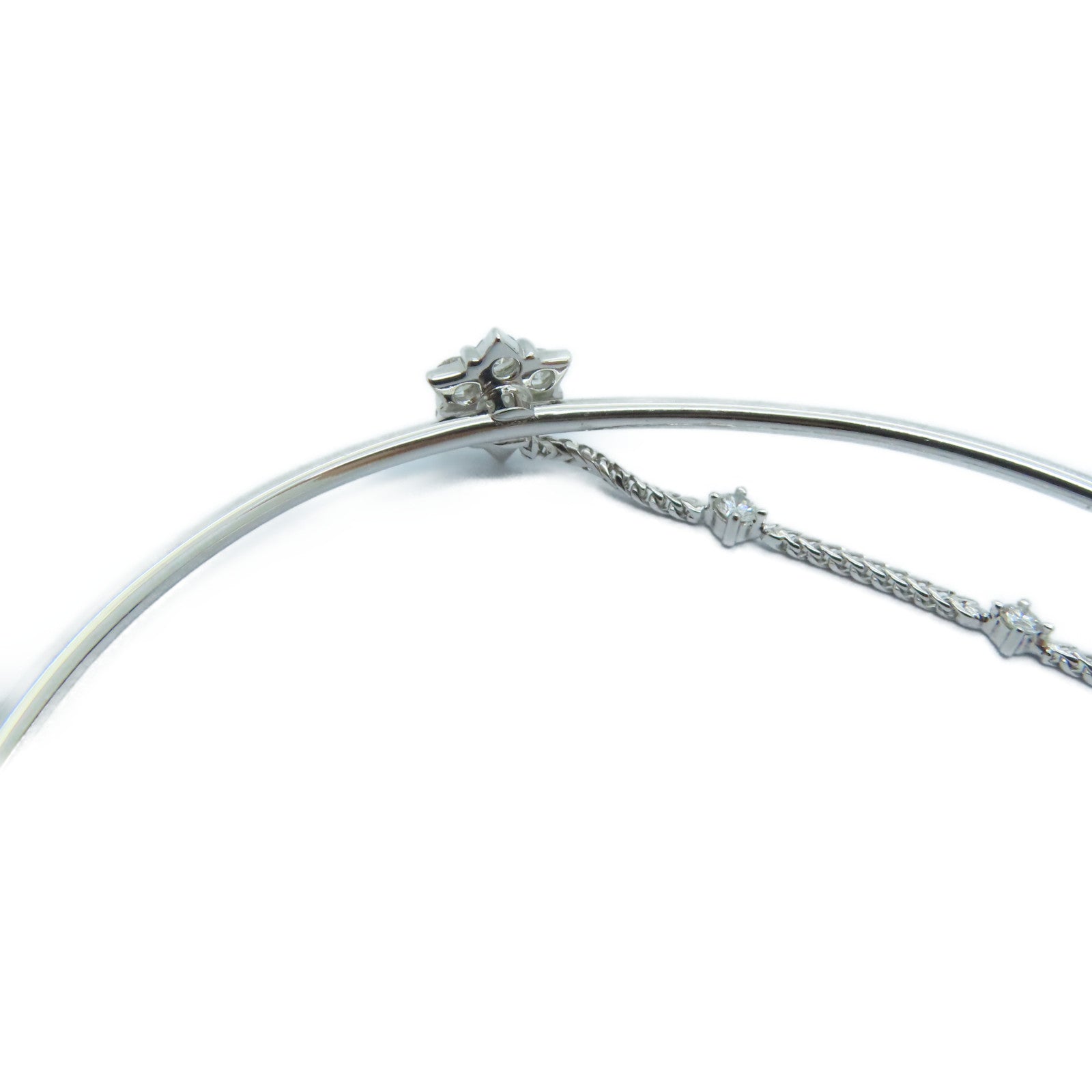 JEWELRY 【激減優惠】18K白金Diamond Bangle鑽石手鏈/手鐲