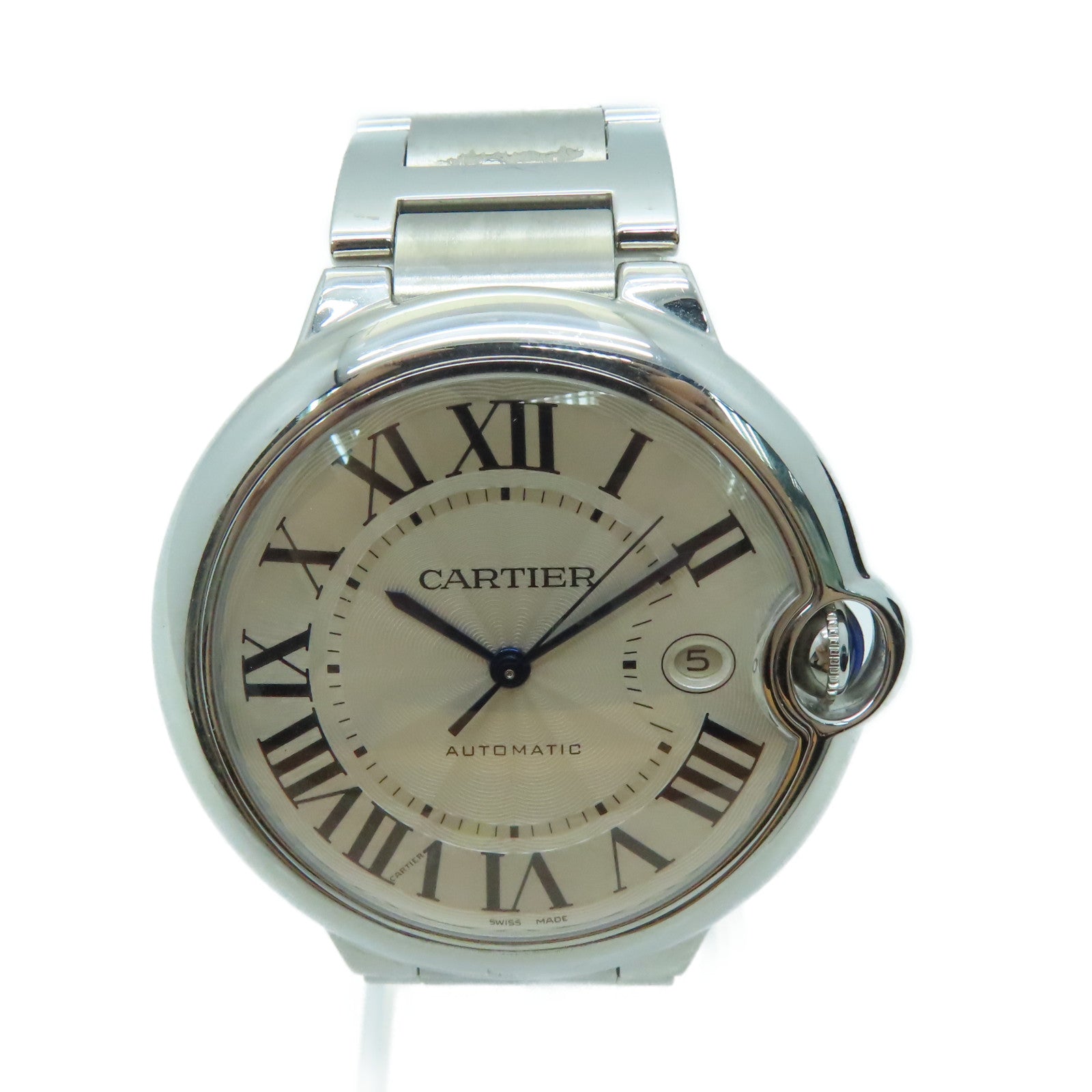 CARTIER Ballon Blue不鏽鋼手錶自動機芯白色