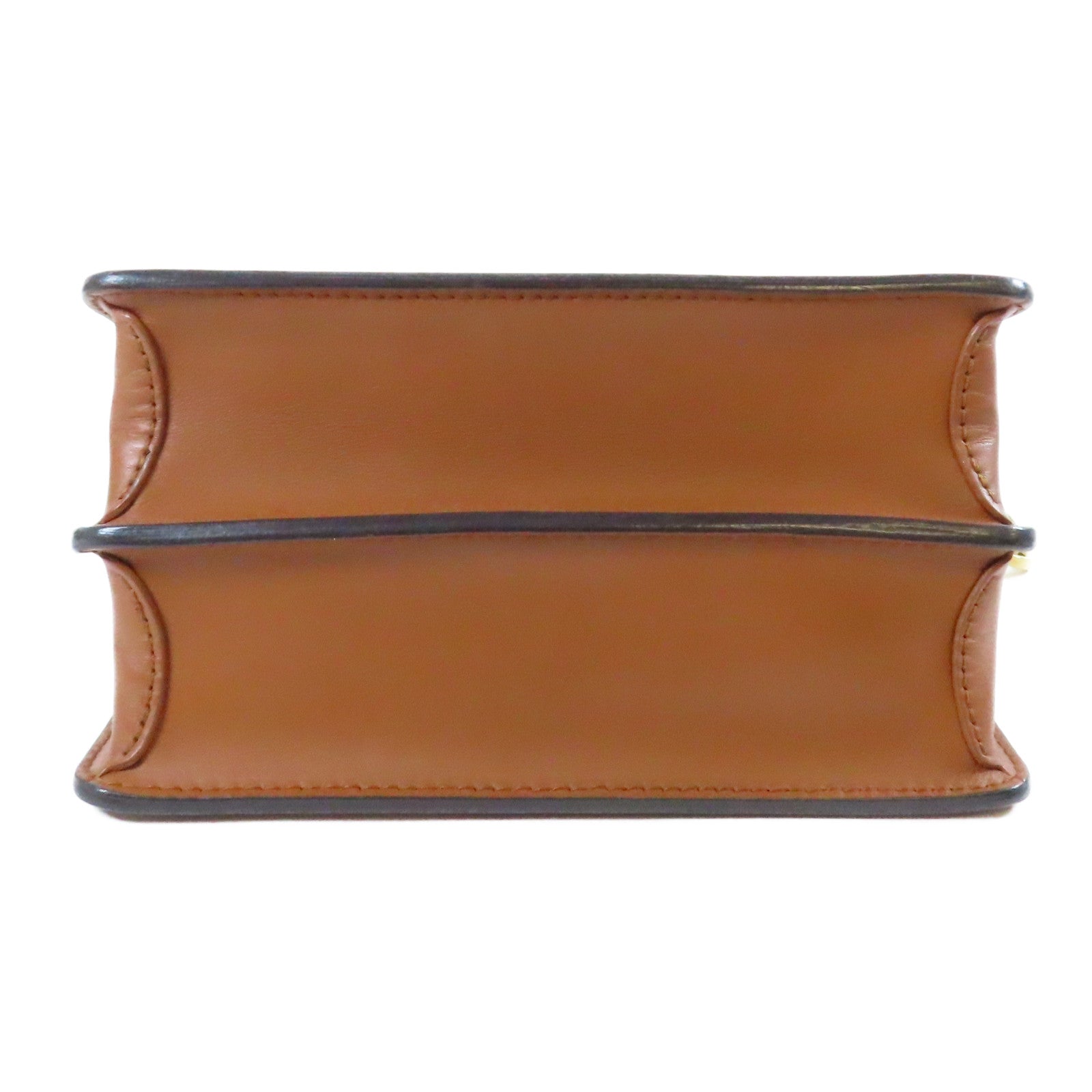 LOUIS VUITTON Monogram Reverse Mini Dauphino金扣肩背袋啡色