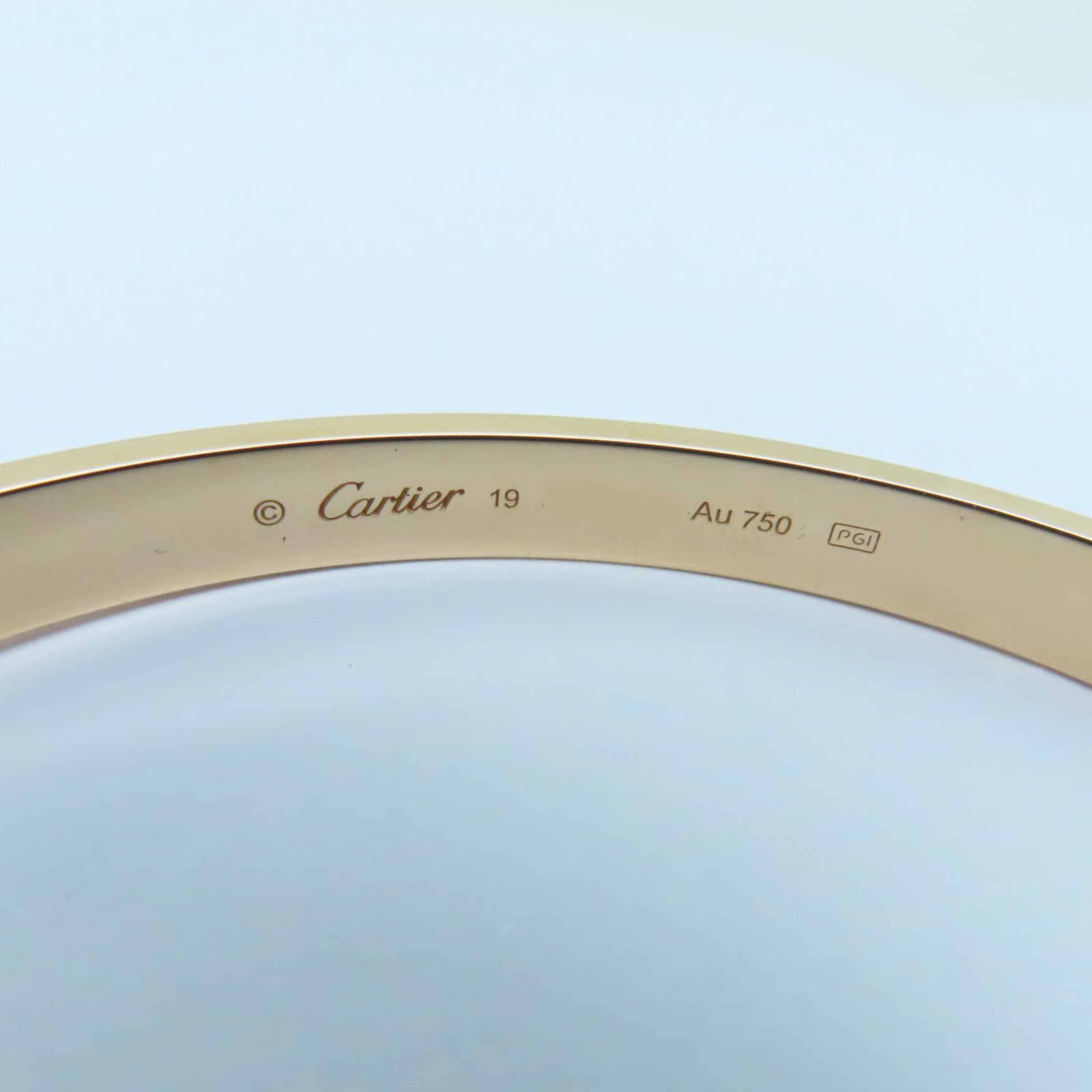 CARTIER 18K玫瑰金Love Blaceret手鐲Cartier#19