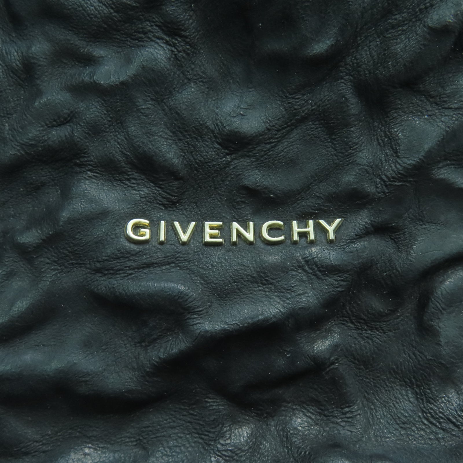 GIVENCHY 牛皮皮革Mini Pandora金扣手挽肩背兩用袋黑色