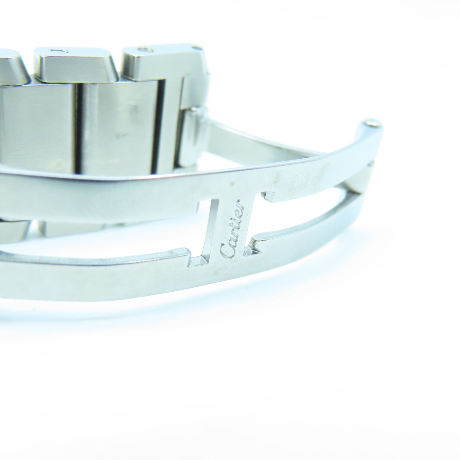 CARTIER Tank Francaise不鏽鋼手錶石英機芯白色