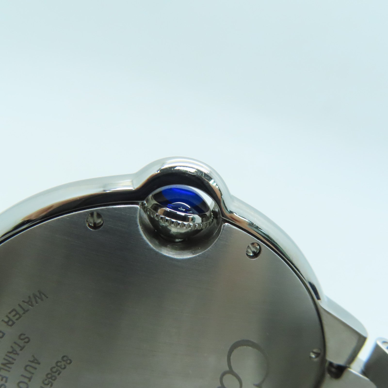 CARTIER Ballon Blue不鏽鋼手錶自動機芯白色